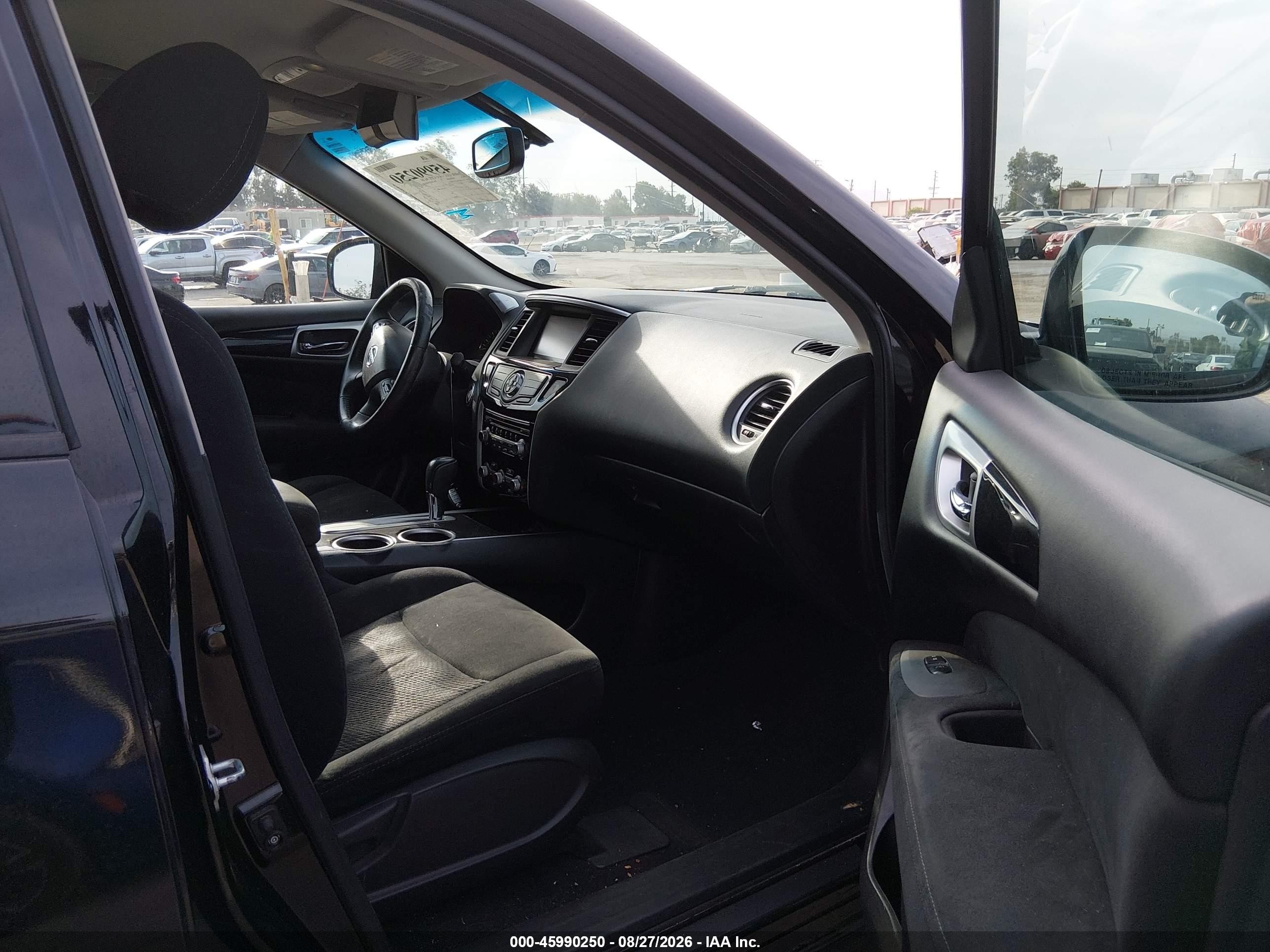 2015 Nissan Pathfinder Sv Black vin: 5N1AR2MN1FC724018