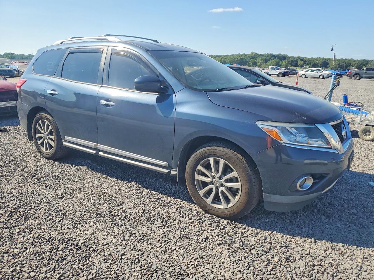 2016 Nissan Pathfinder Sl Blue vin: 5N1AR2MN1GC634403