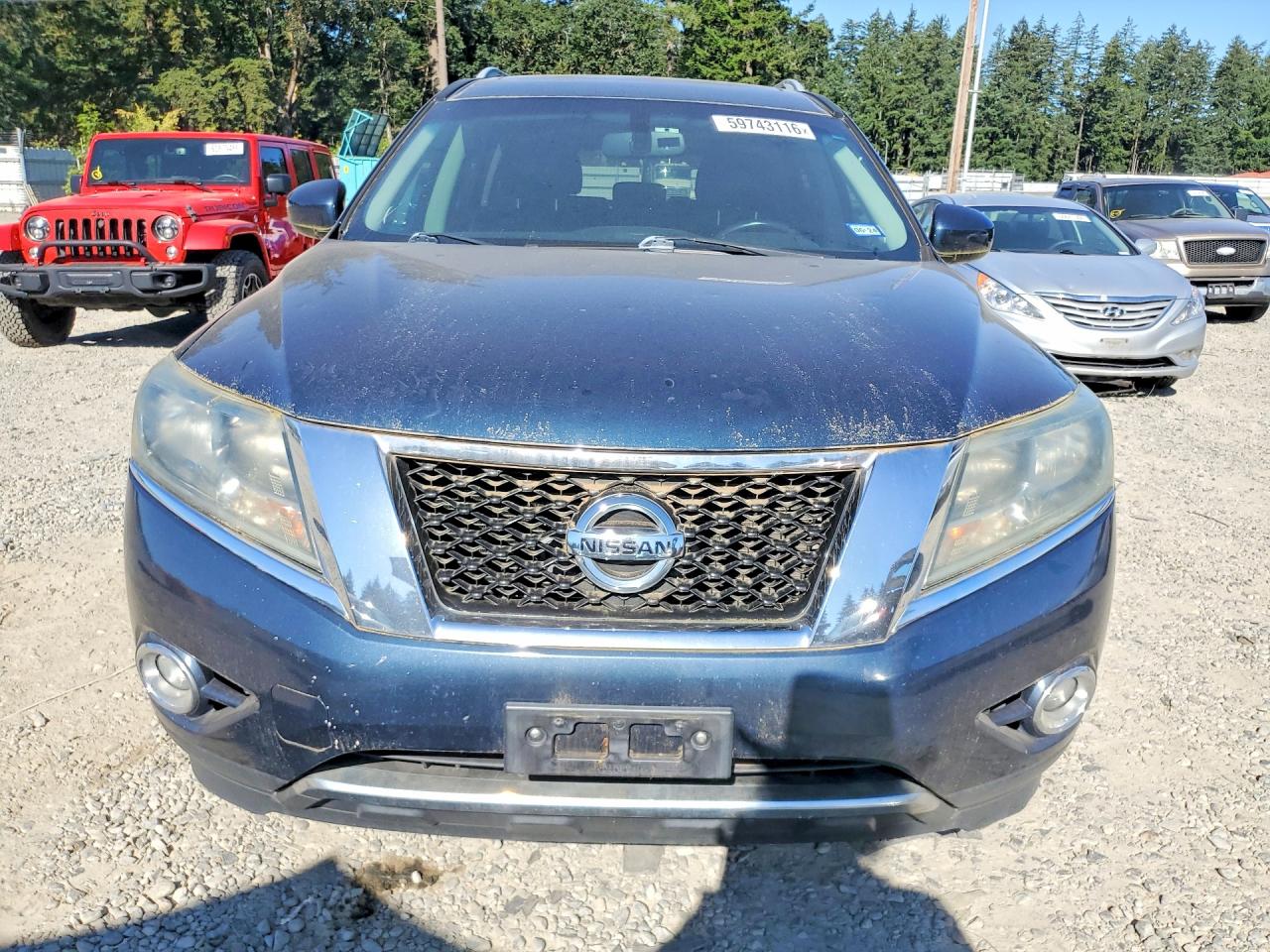 2013 Nissan Pathfinder S Blue vin: 5N1AR2MN2DC602359