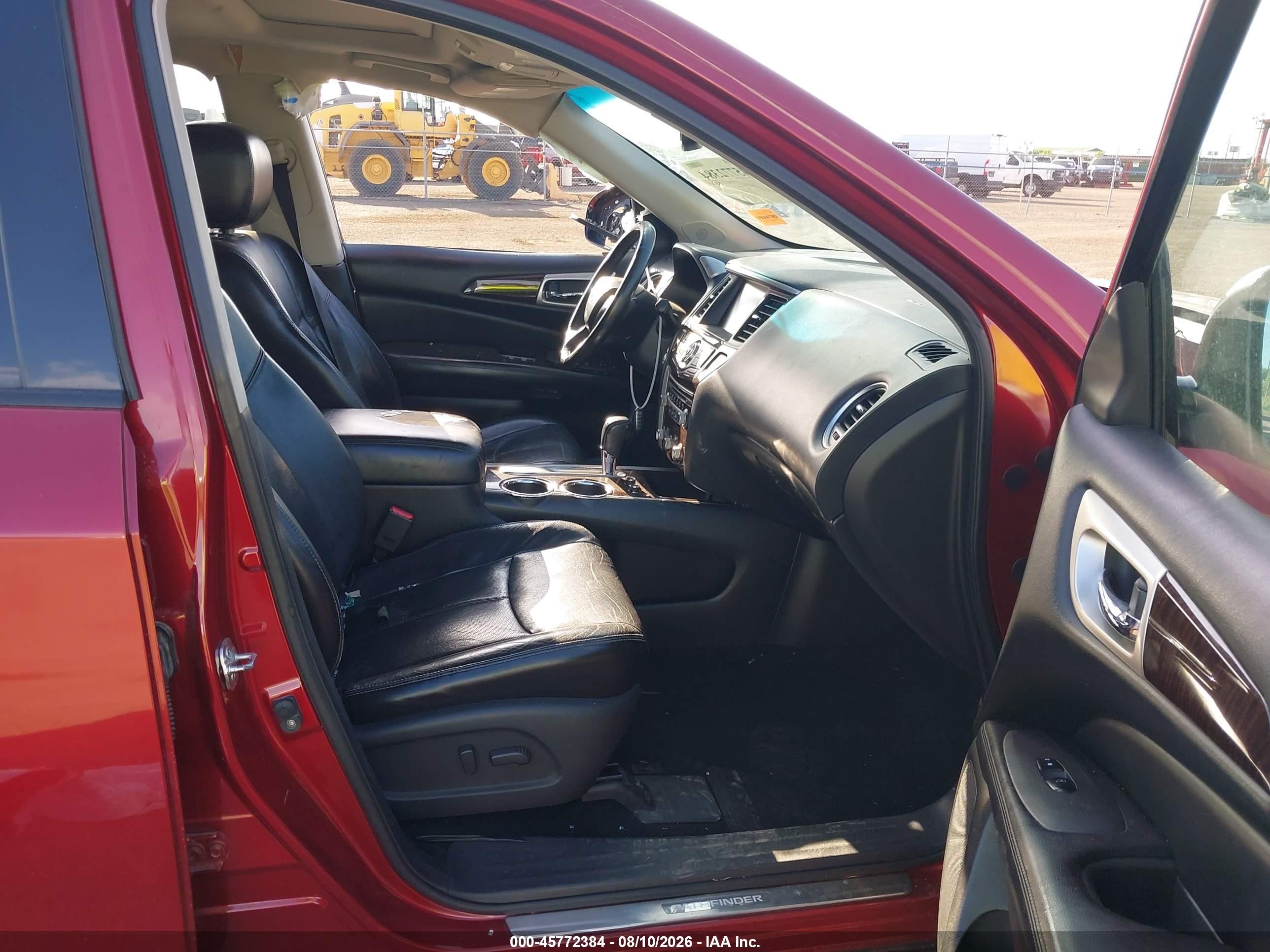 2013 Nissan Pathfinder Platinum Red vin: 5N1AR2MN2DC602717