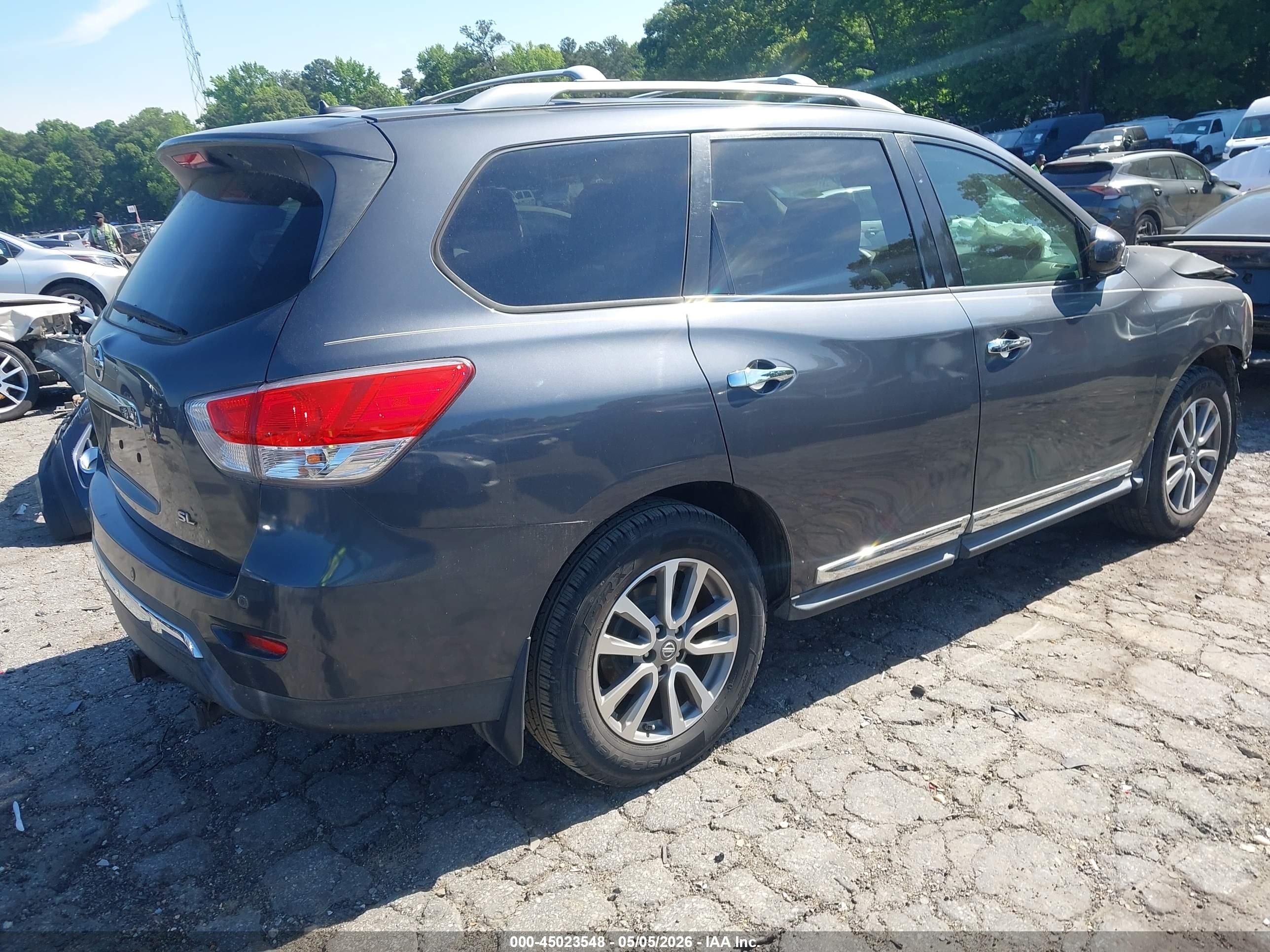 2013 Nissan Pathfinder Sl Gray vin: 5N1AR2MN2DC603186