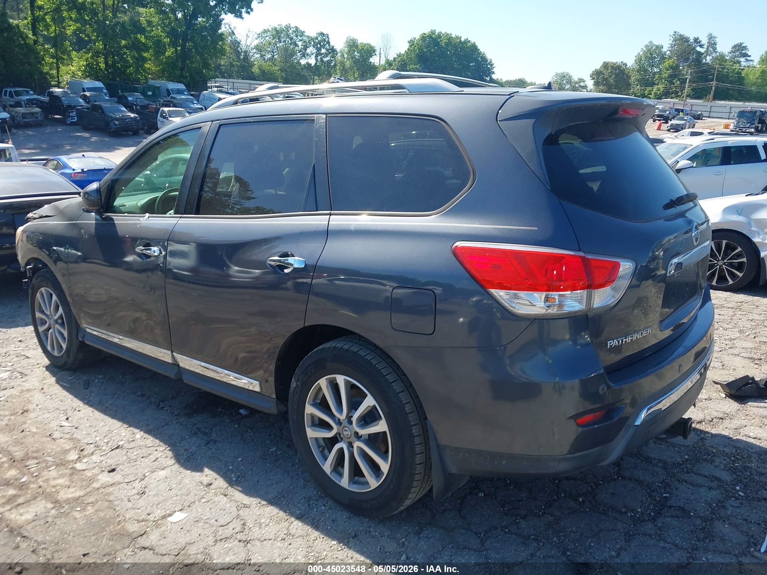 2013 Nissan Pathfinder Sl Gray vin: 5N1AR2MN2DC603186
