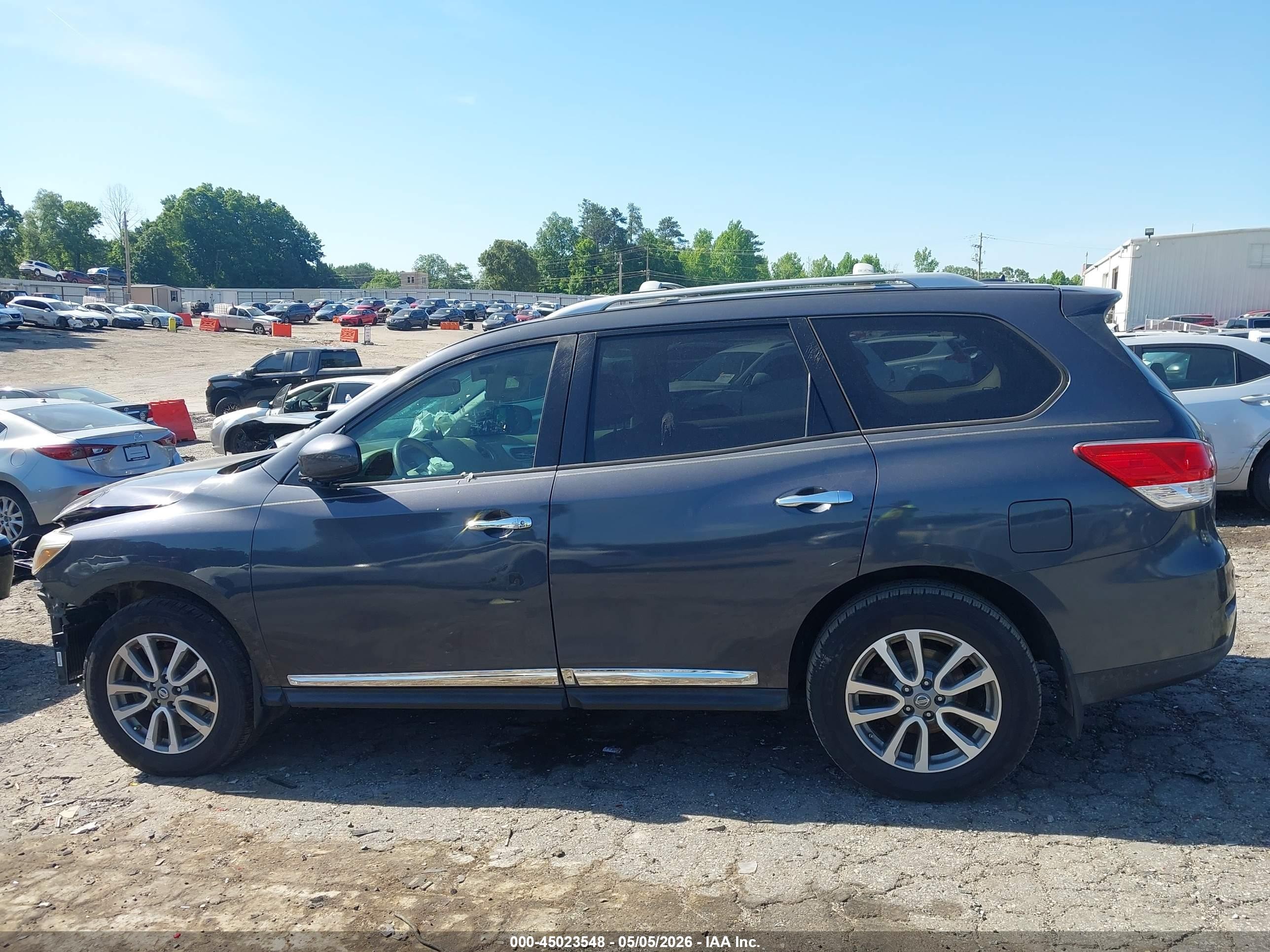 2013 Nissan Pathfinder Sl Gray vin: 5N1AR2MN2DC603186