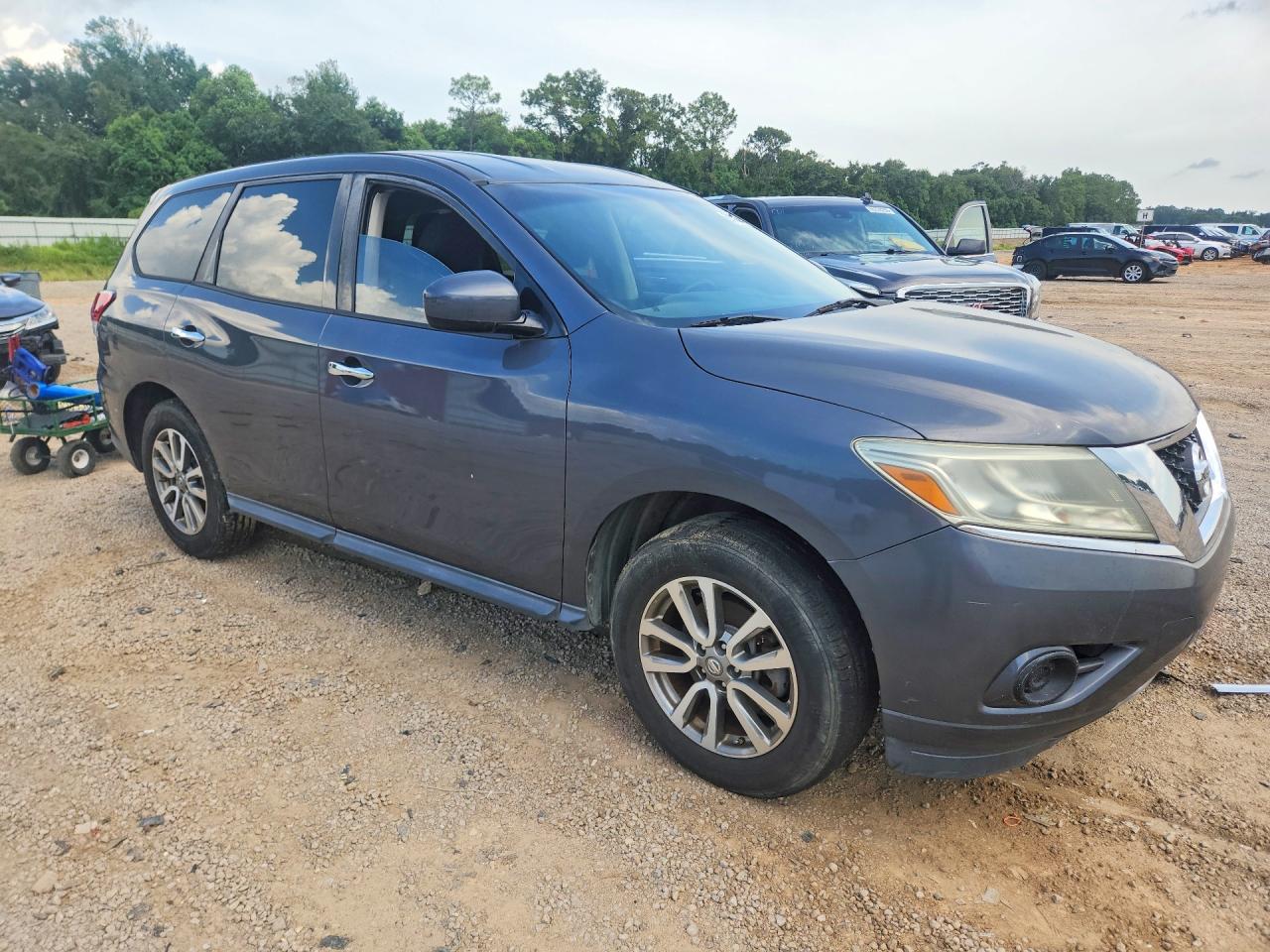 2013 Nissan Pathfinder S Gray vin: 5N1AR2MN2DC614690