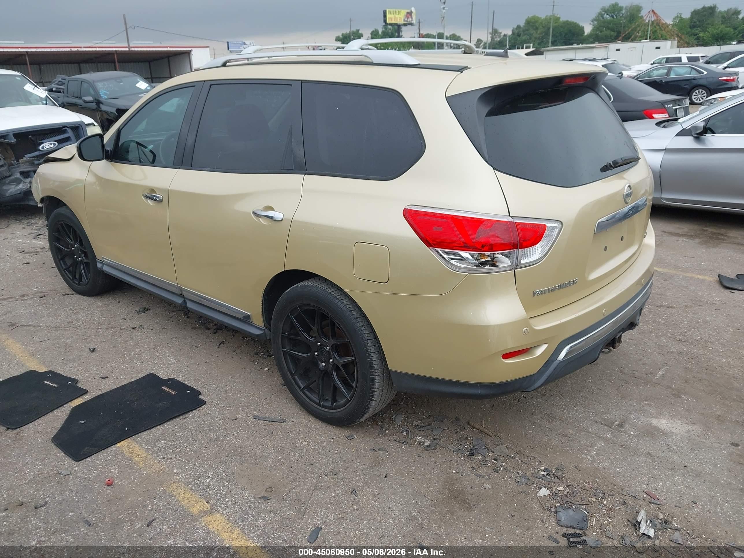 2013 Nissan Pathfinder Sl Gold vin: 5N1AR2MN2DC614737