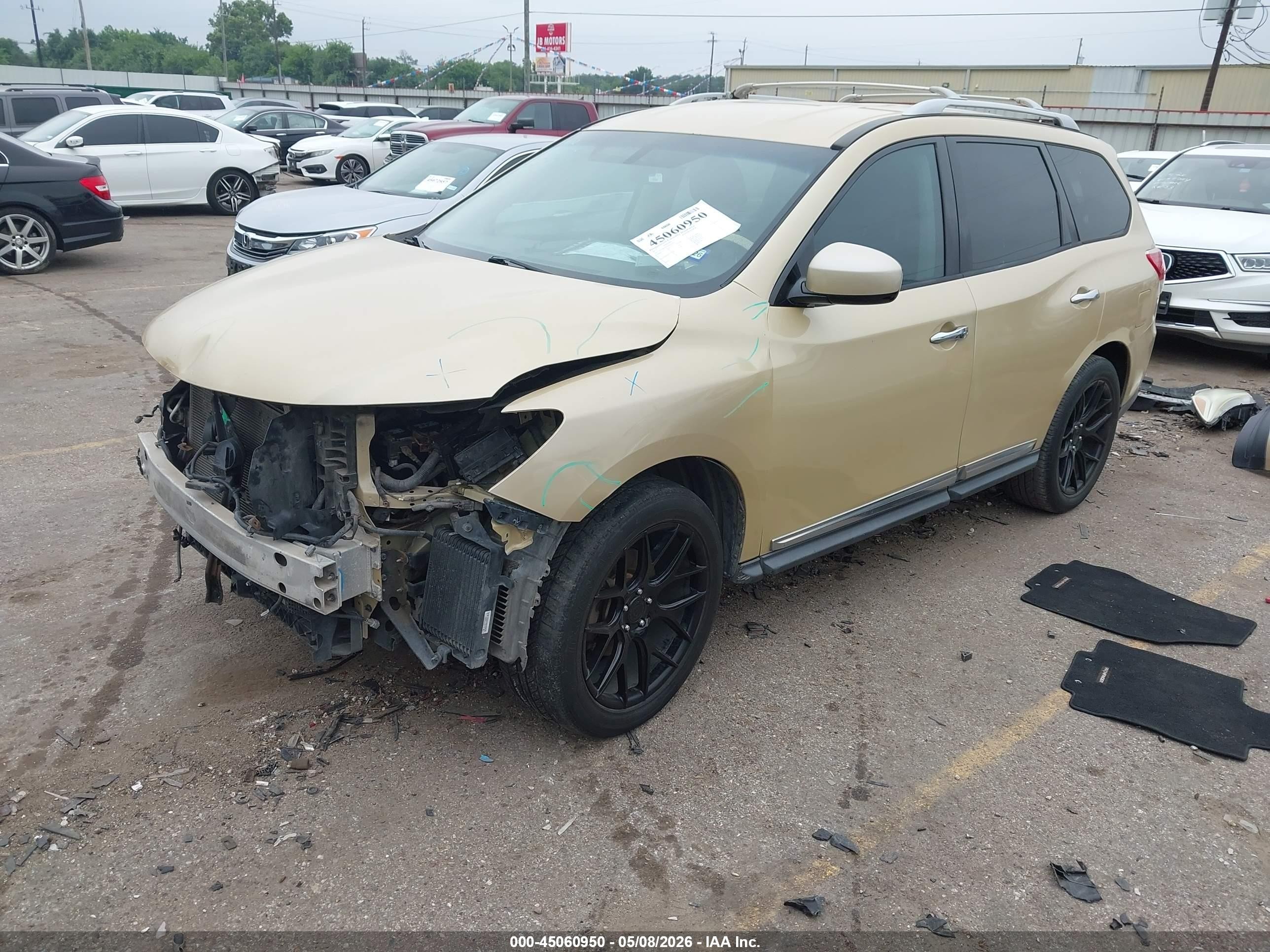 2013 Nissan Pathfinder Sl Gold vin: 5N1AR2MN2DC614737