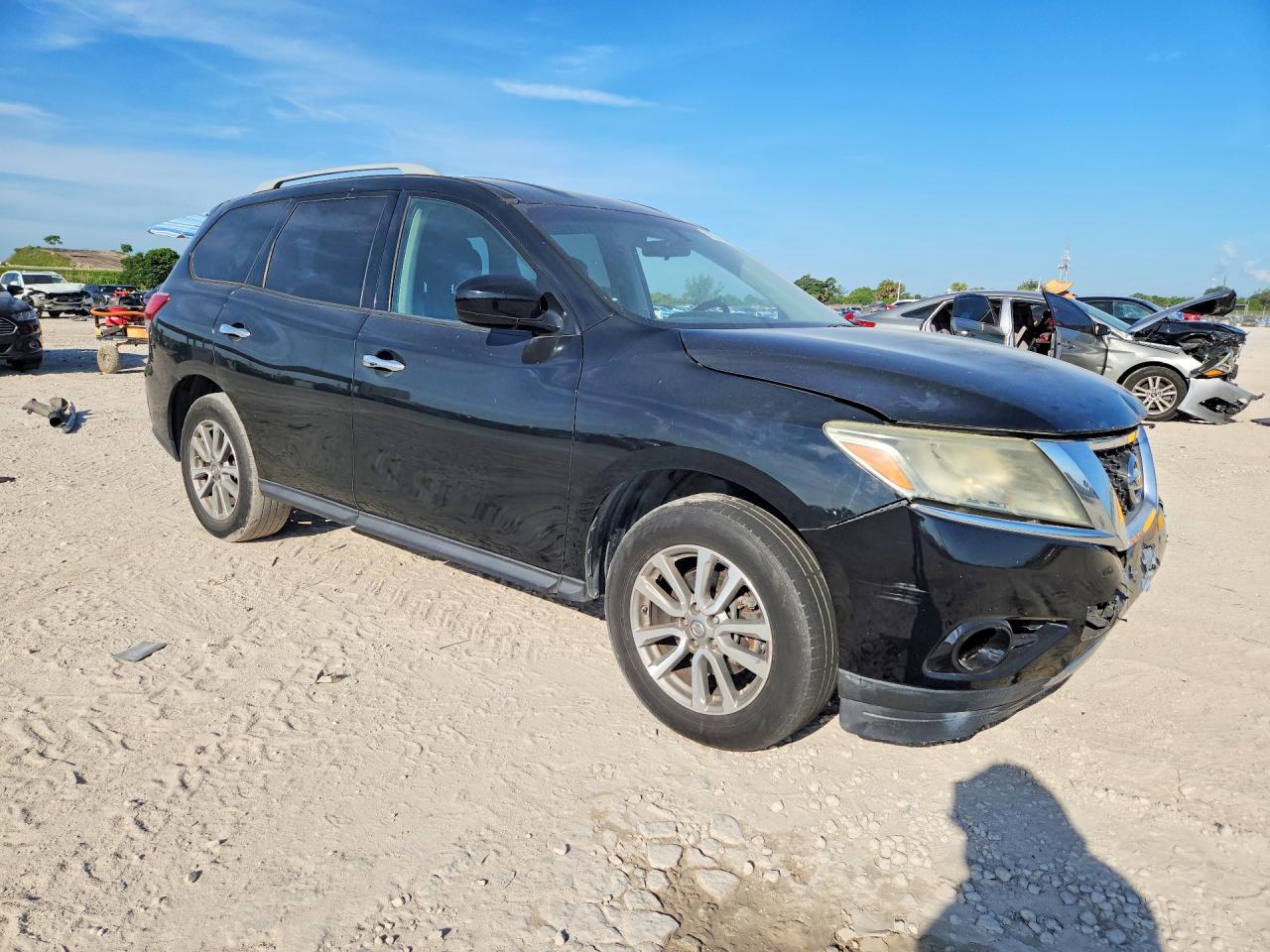 2013 Nissan Pathfinder S Black vin: 5N1AR2MN2DC619386