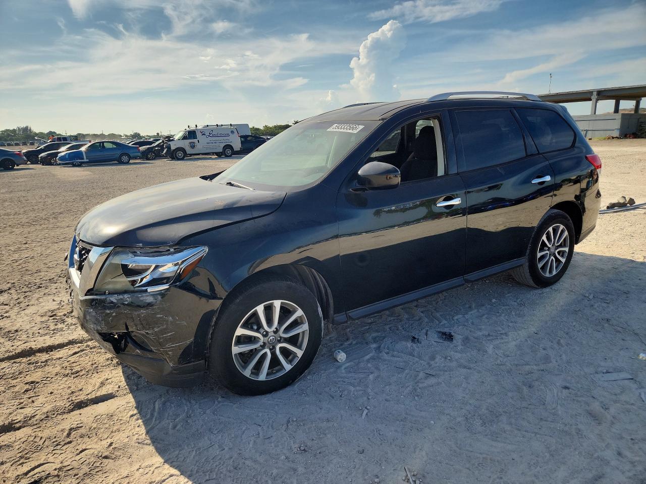 2013 Nissan Pathfinder S Black vin: 5N1AR2MN2DC619386