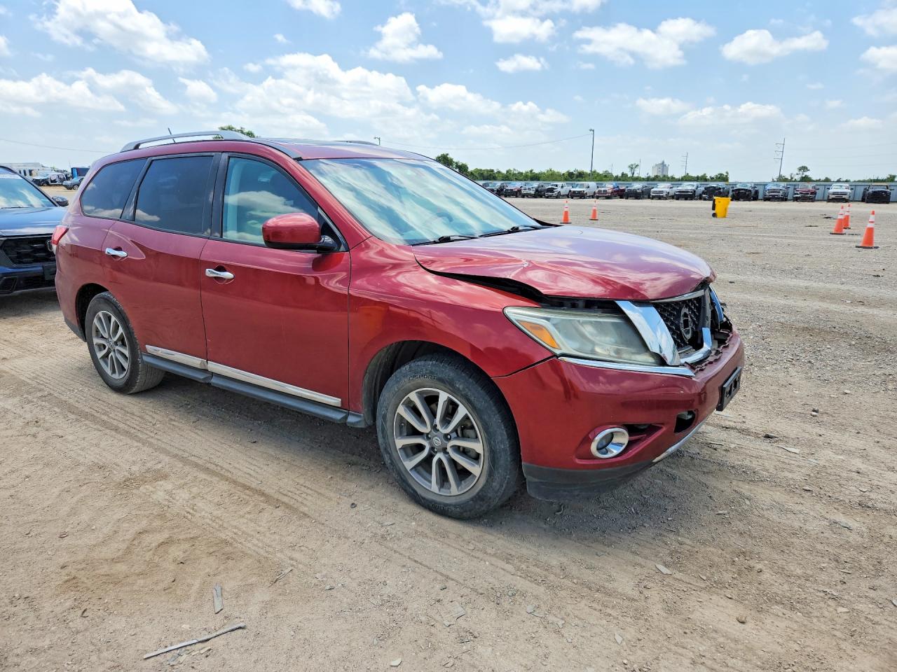 2013 Nissan Pathfinder S Burgundy vin: 5N1AR2MN2DC627830