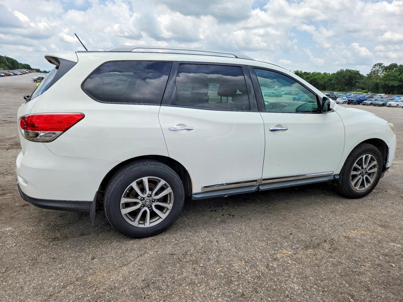 2013 Nissan Pathfinder S White vin: 5N1AR2MN2DC635944