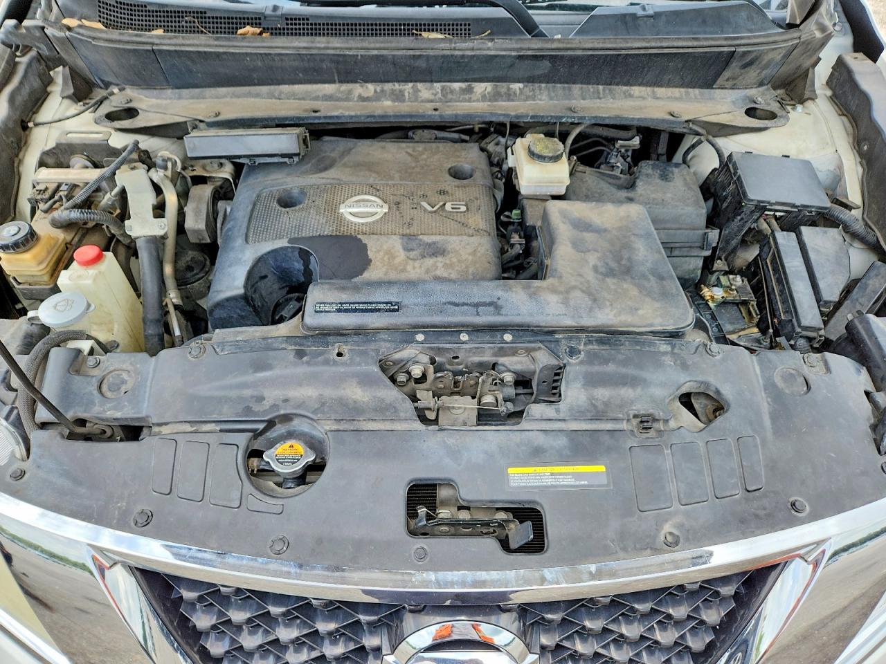 2013 Nissan Pathfinder S White vin: 5N1AR2MN2DC635944