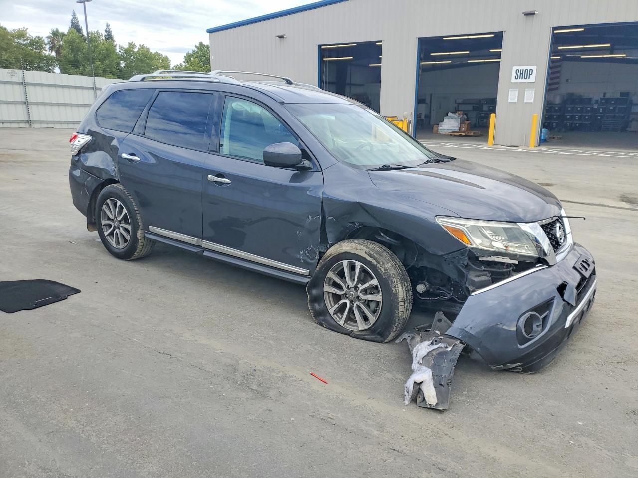 2013 Nissan Pathfinder S Gray vin: 5N1AR2MN2DC640920