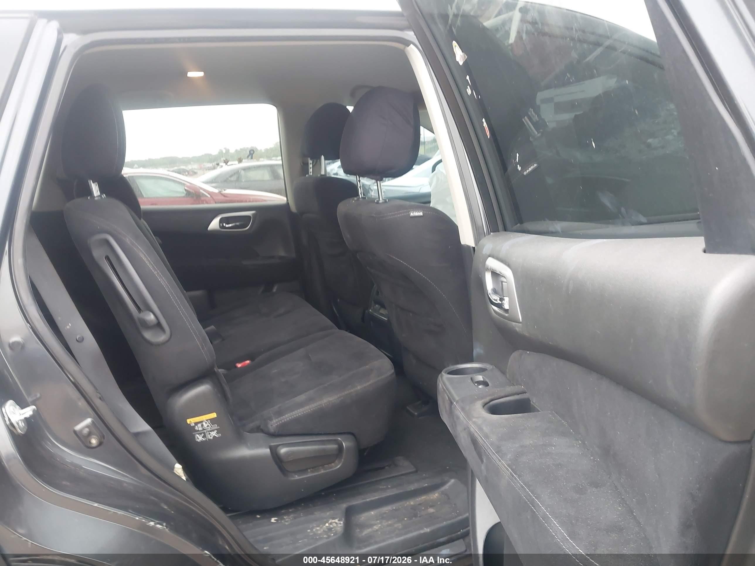 2013 Nissan Pathfinder Sv Gray vin: 5N1AR2MN2DC651268