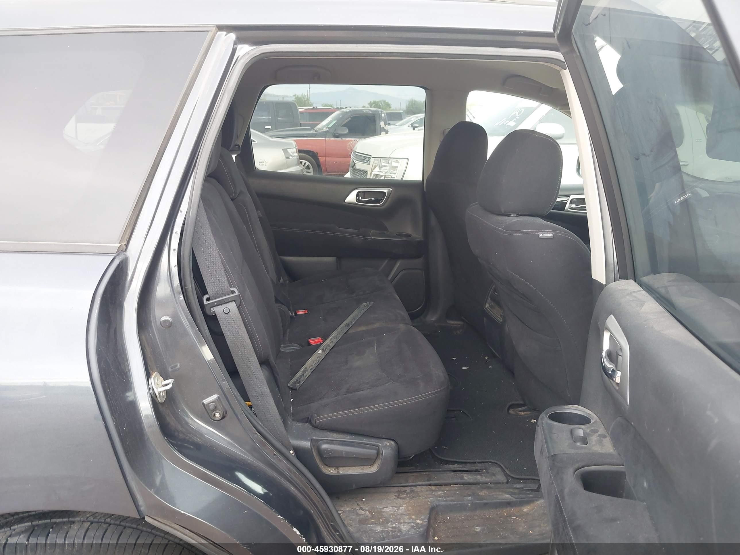 2013 Nissan Pathfinder Sv Black vin: 5N1AR2MN2DC655045