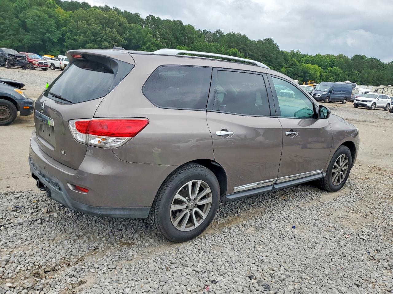 2013 Nissan Pathfinder S Brown vin: 5N1AR2MN2DC659824