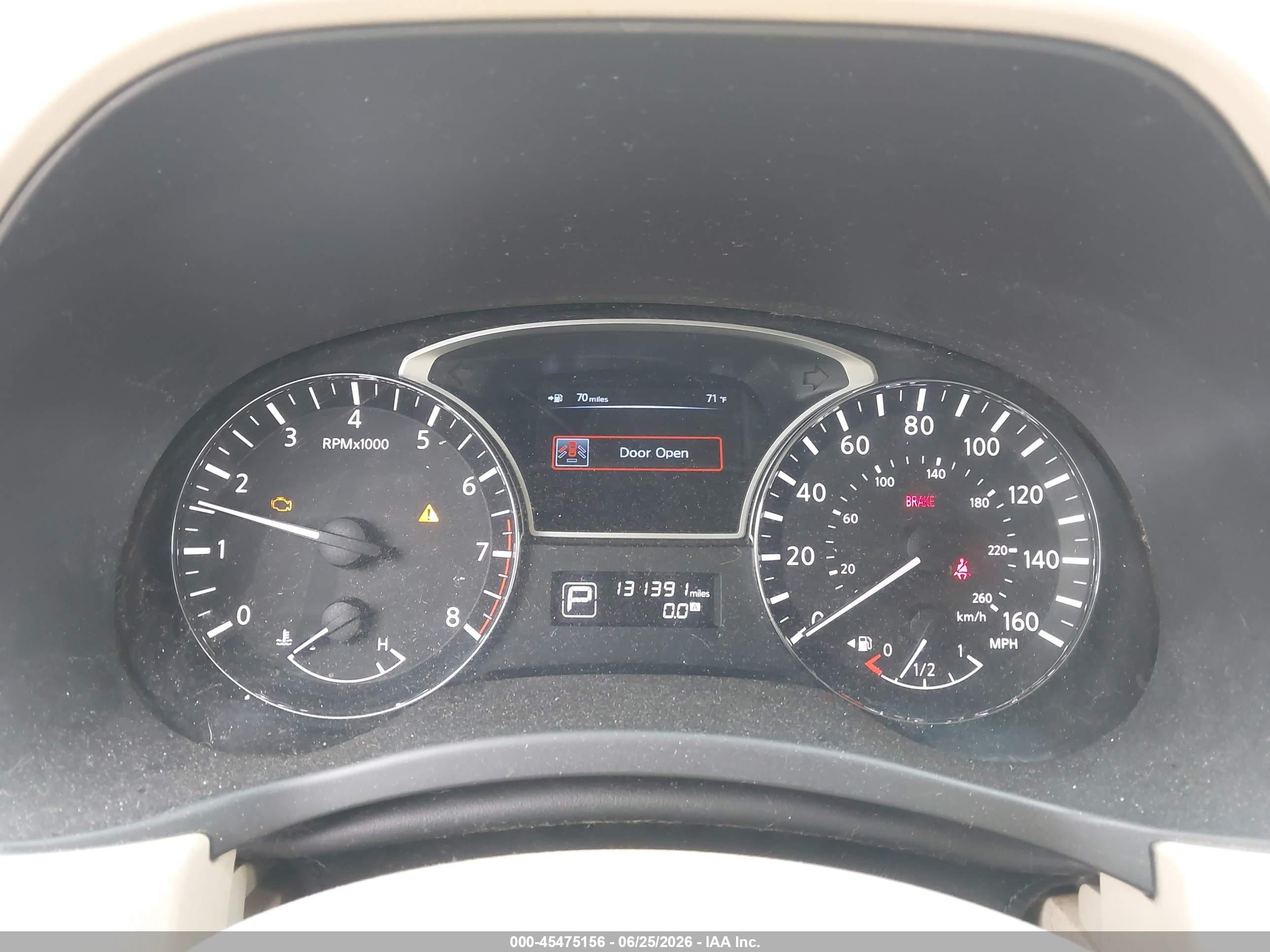2013 Nissan Pathfinder Sl White vin: 5N1AR2MN2DC673965