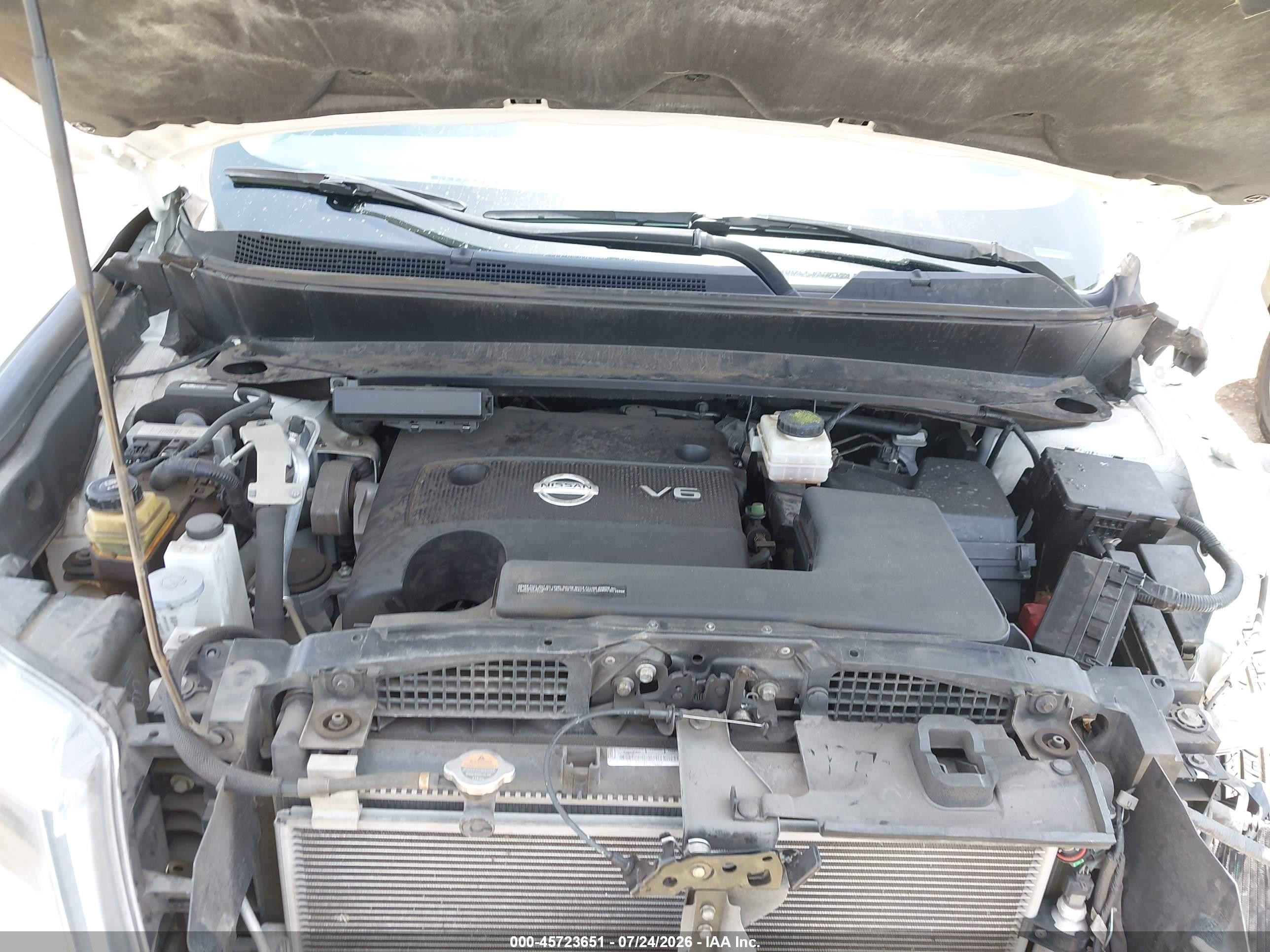 2014 Nissan Pathfinder Sl White vin: 5N1AR2MN2EC606106