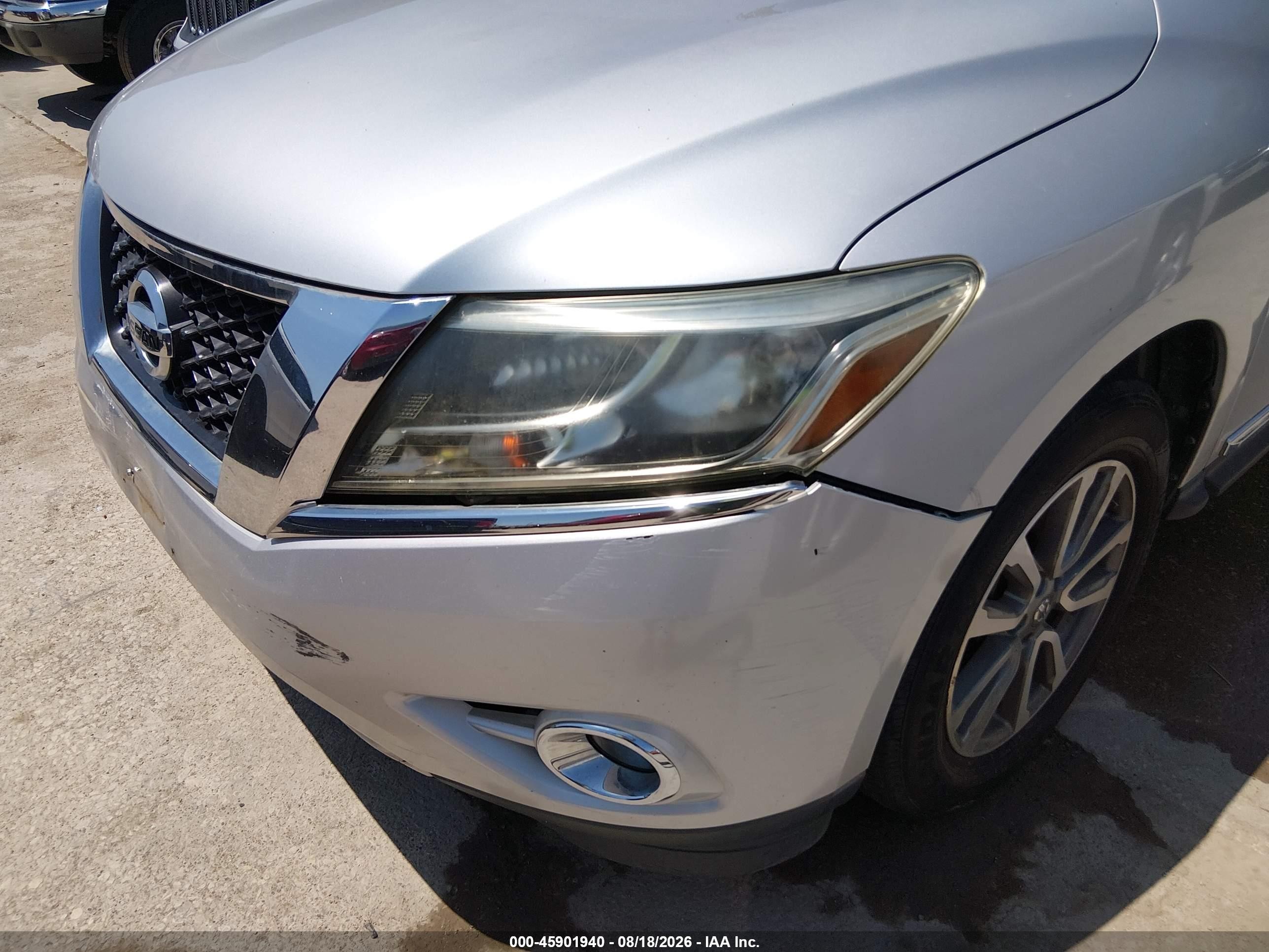 2014 Nissan Pathfinder Sl Серебряный vin: 5N1AR2MN2EC629742