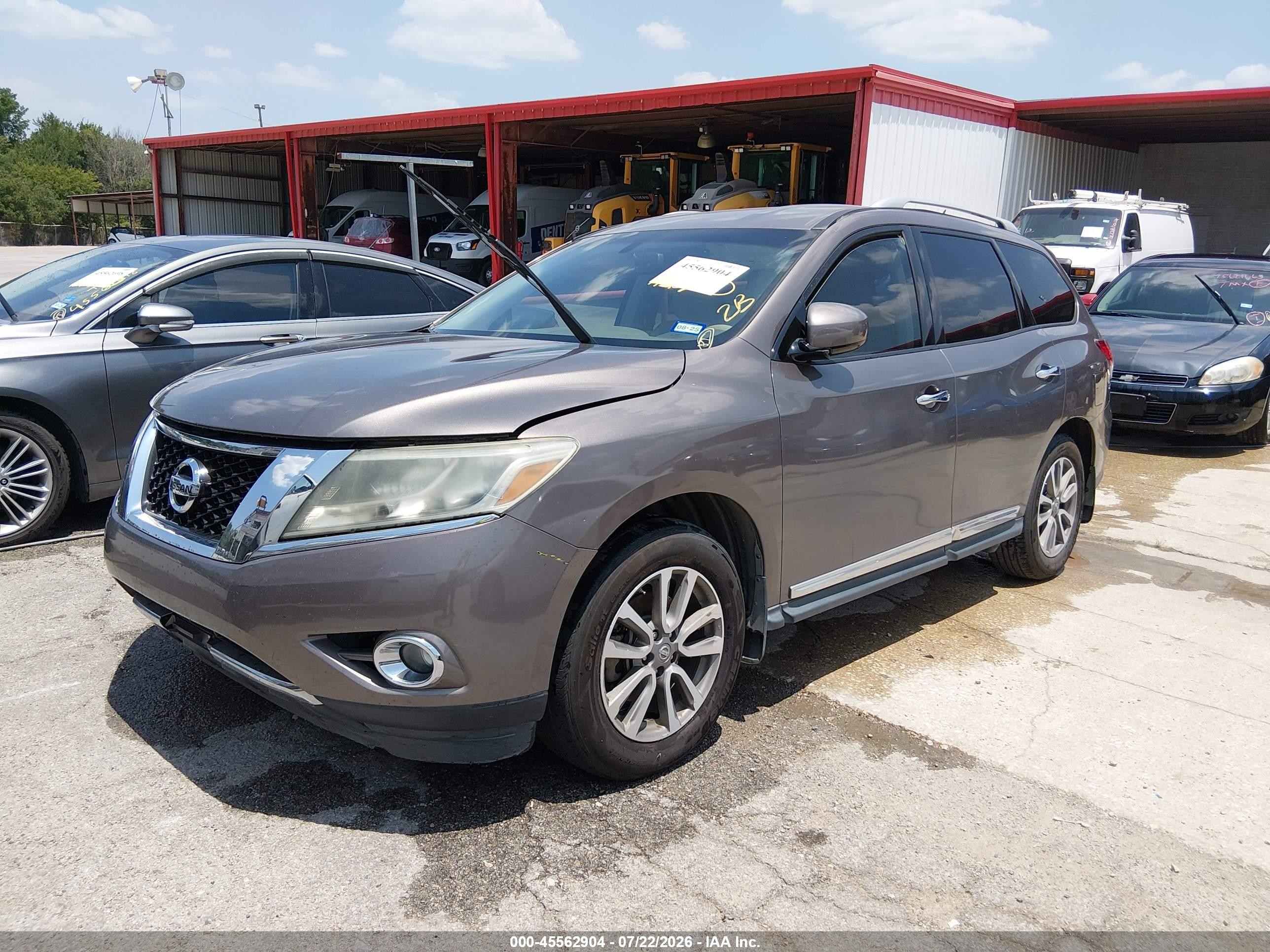 2014 Nissan Pathfinder Sl Бежевый vin: 5N1AR2MN2EC680688