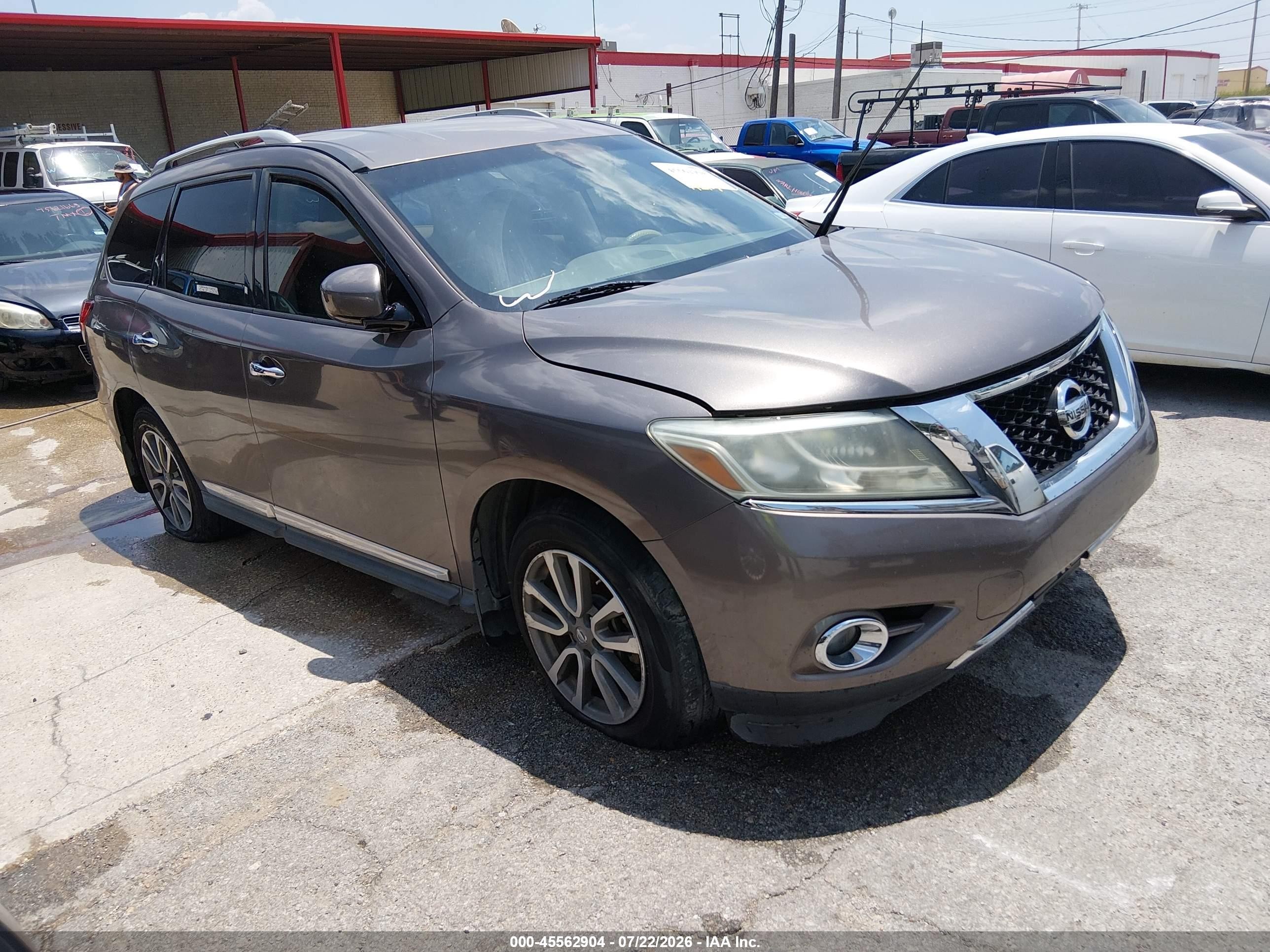 2014 Nissan Pathfinder Sl Бежевый vin: 5N1AR2MN2EC680688
