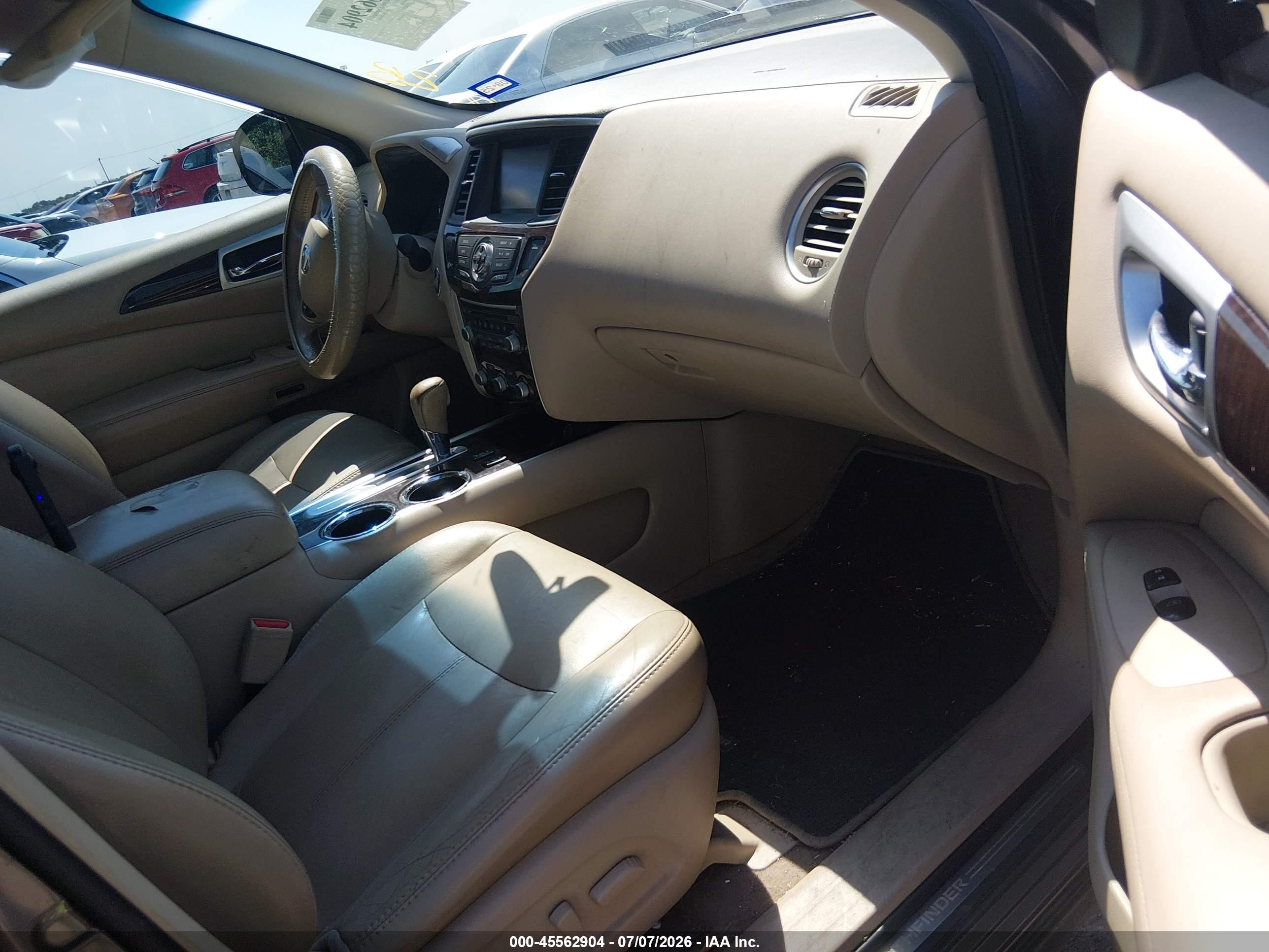 2014 Nissan Pathfinder Sl Бежевый vin: 5N1AR2MN2EC680688