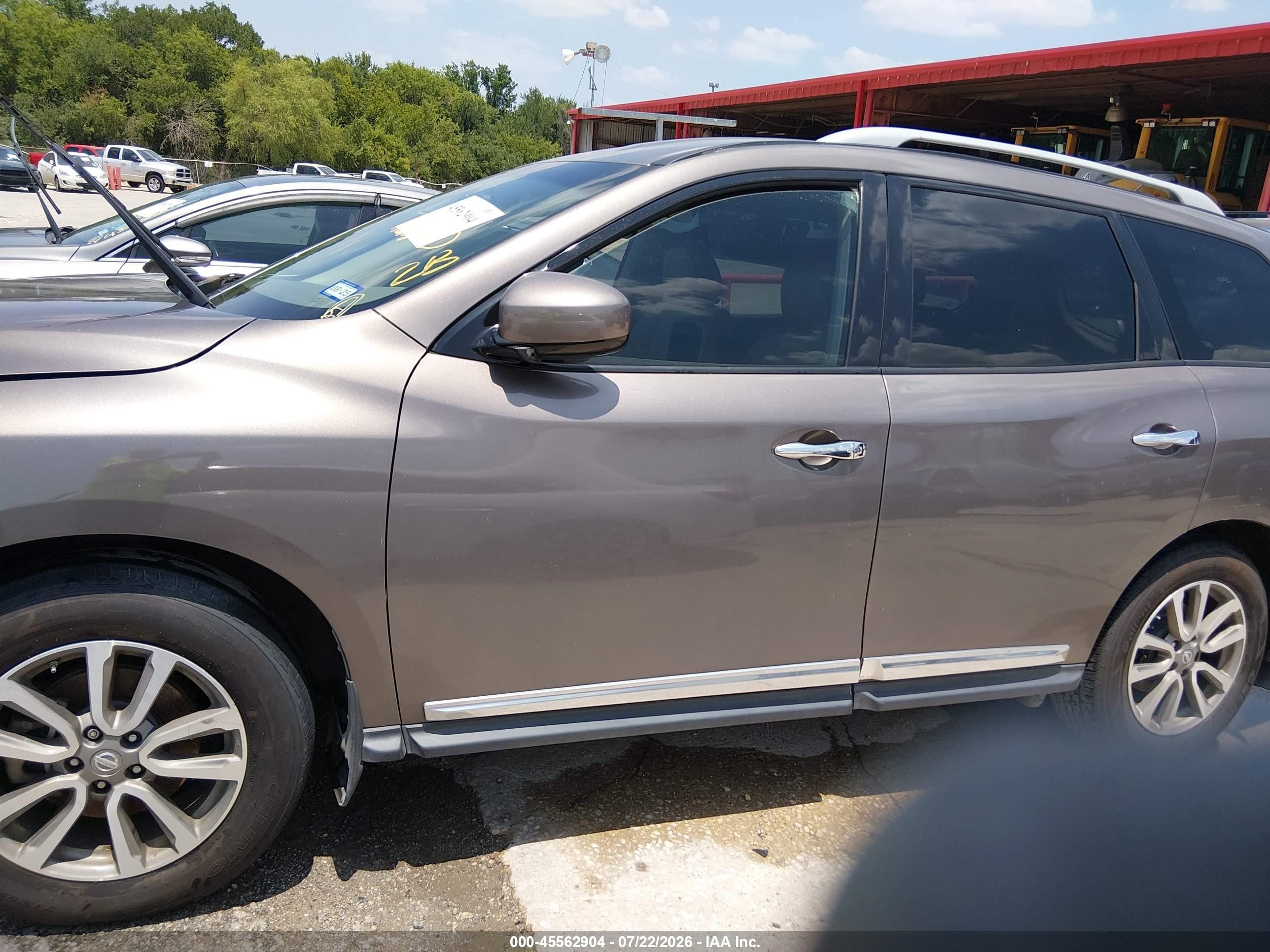 2014 Nissan Pathfinder Sl Бежевый vin: 5N1AR2MN2EC680688