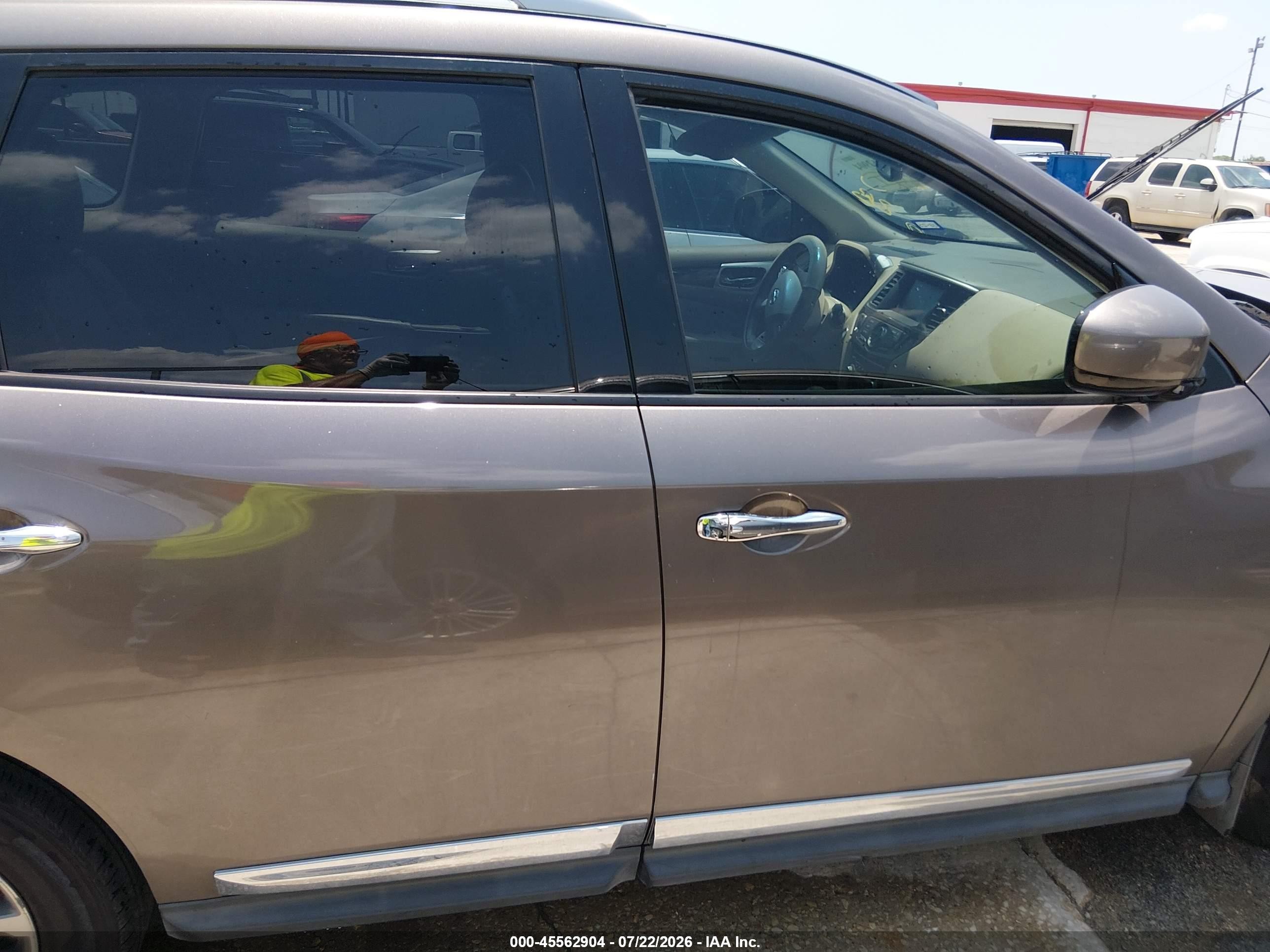 2014 Nissan Pathfinder Sl Бежевый vin: 5N1AR2MN2EC680688