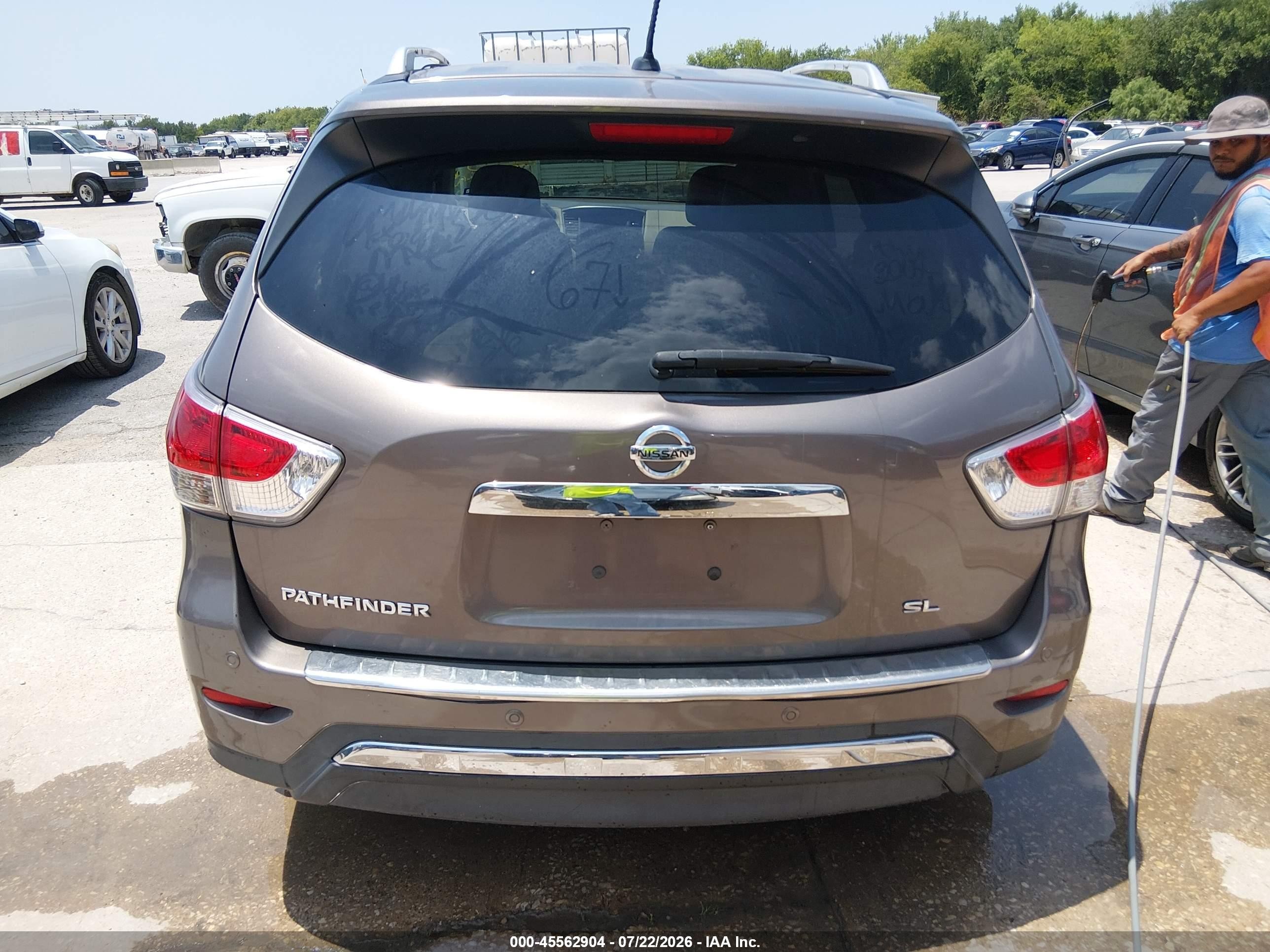 2014 Nissan Pathfinder Sl Бежевый vin: 5N1AR2MN2EC680688