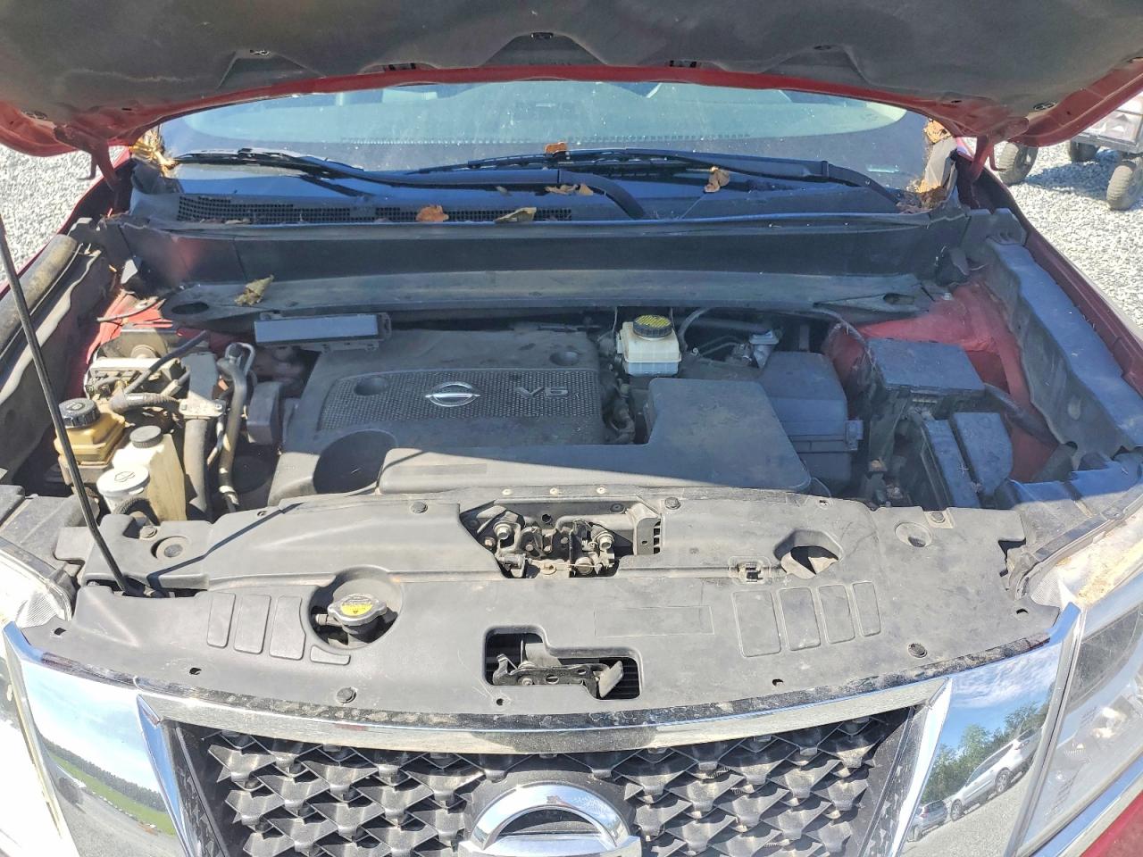 2014 Nissan Pathfinder Sl Red vin: 5N1AR2MN2EC690136