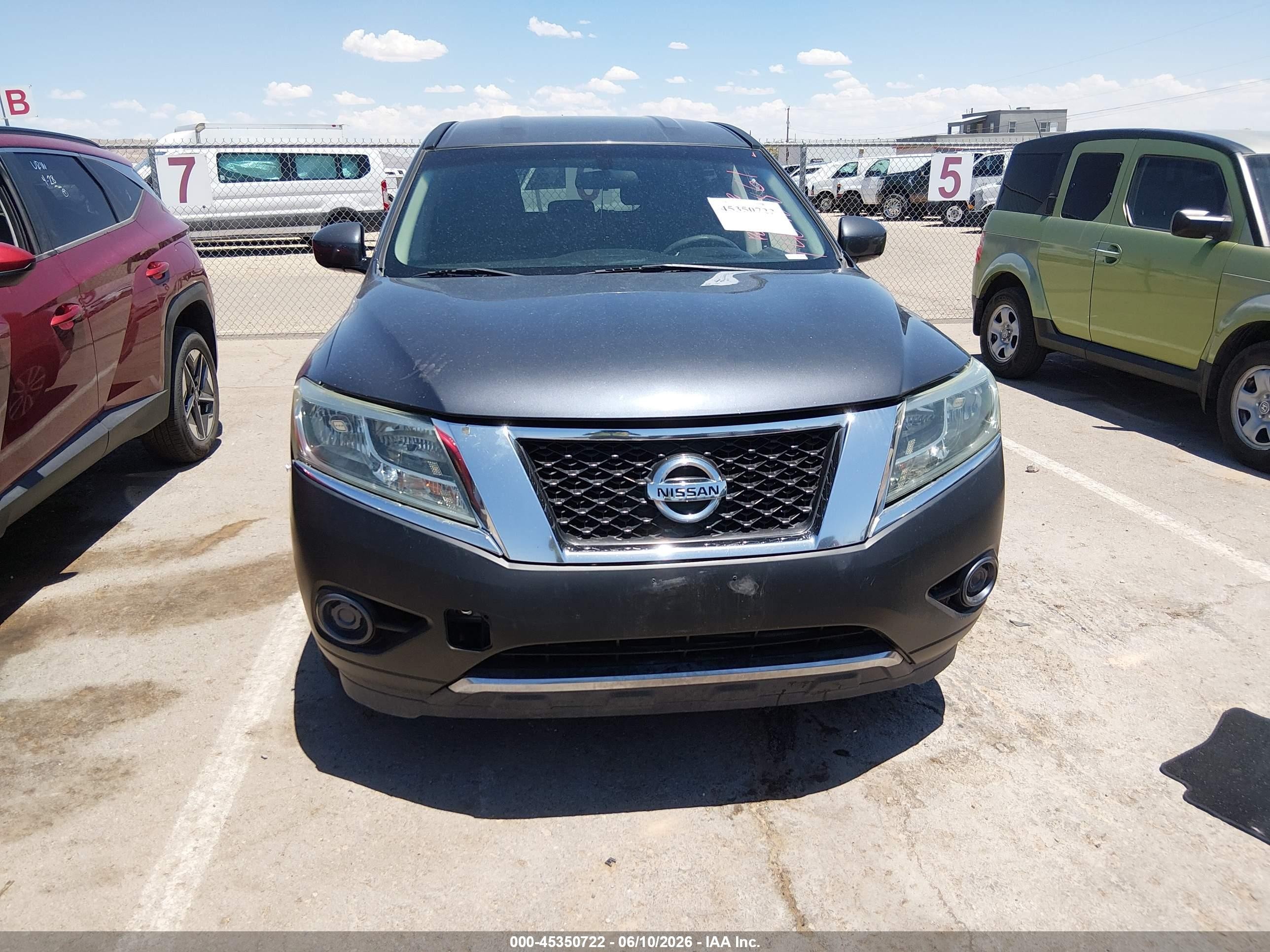 2014 Nissan Pathfinder S Gray vin: 5N1AR2MN2EC691433