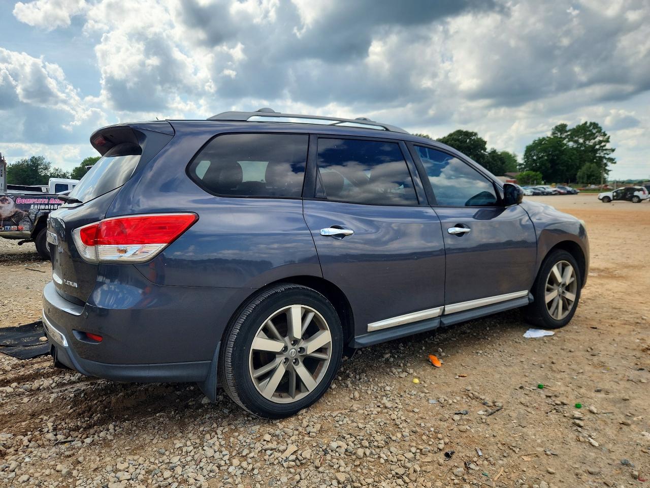 2014 Nissan Pathfinder S Gray vin: 5N1AR2MN2EC692887