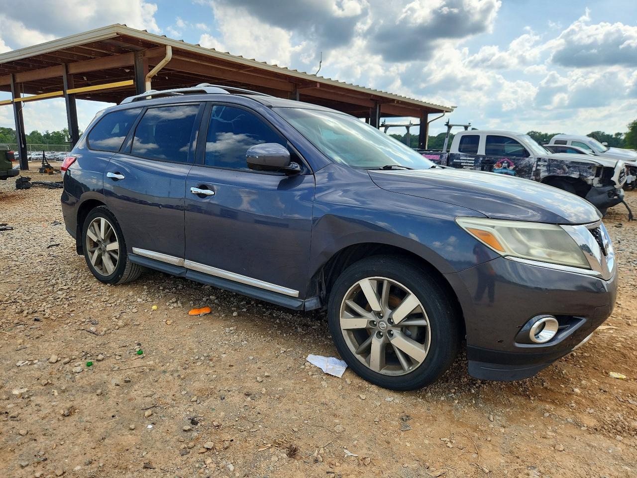 2014 Nissan Pathfinder S Gray vin: 5N1AR2MN2EC692887
