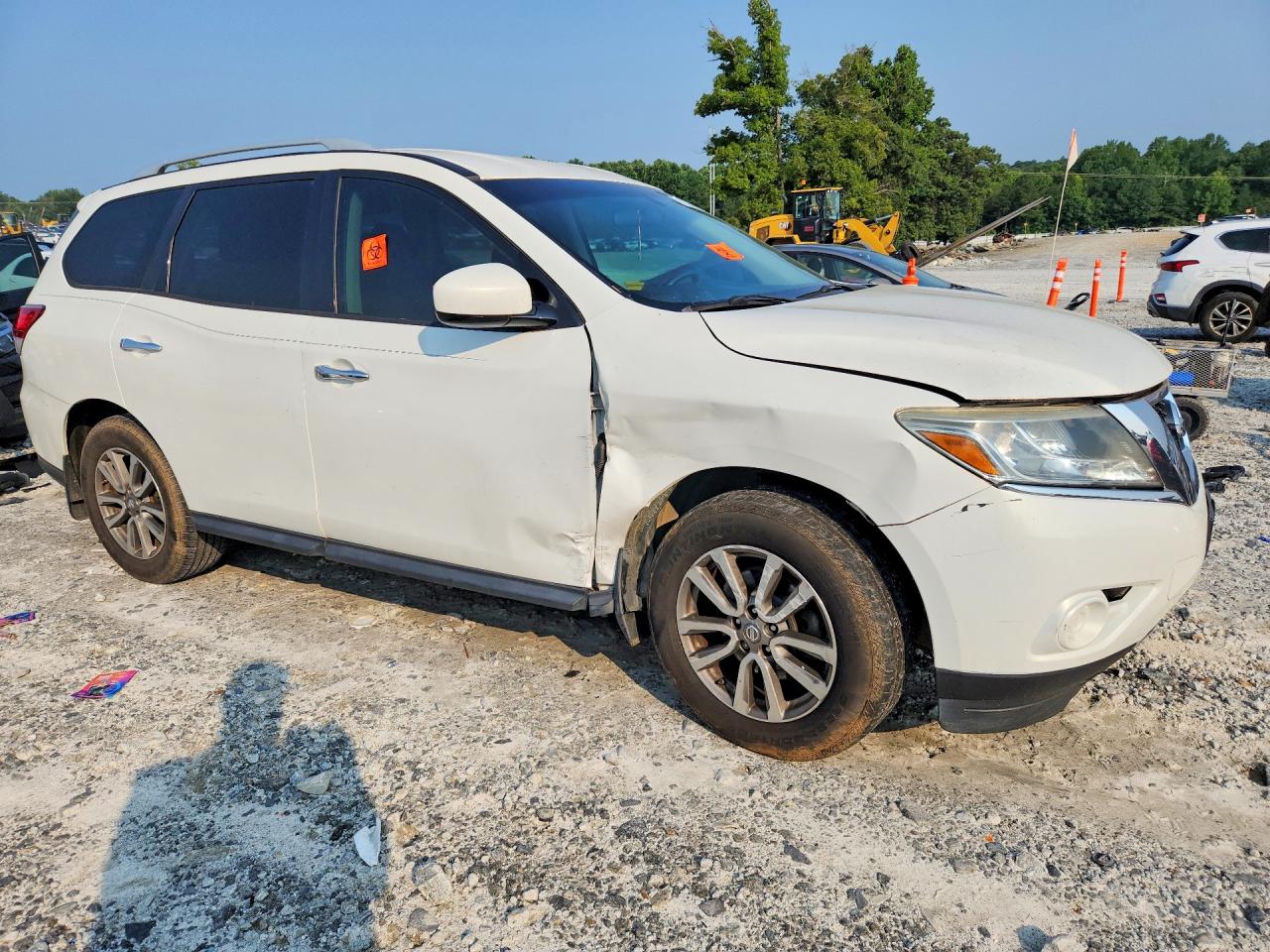 2014 Nissan Pathfinder Sv Белый vin: 5N1AR2MN2EC705654