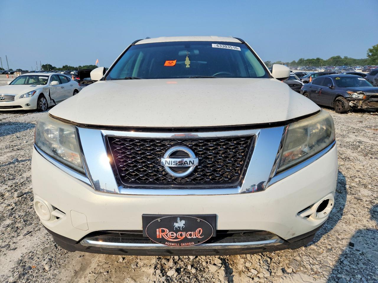 2014 Nissan Pathfinder Sv Белый vin: 5N1AR2MN2EC705654