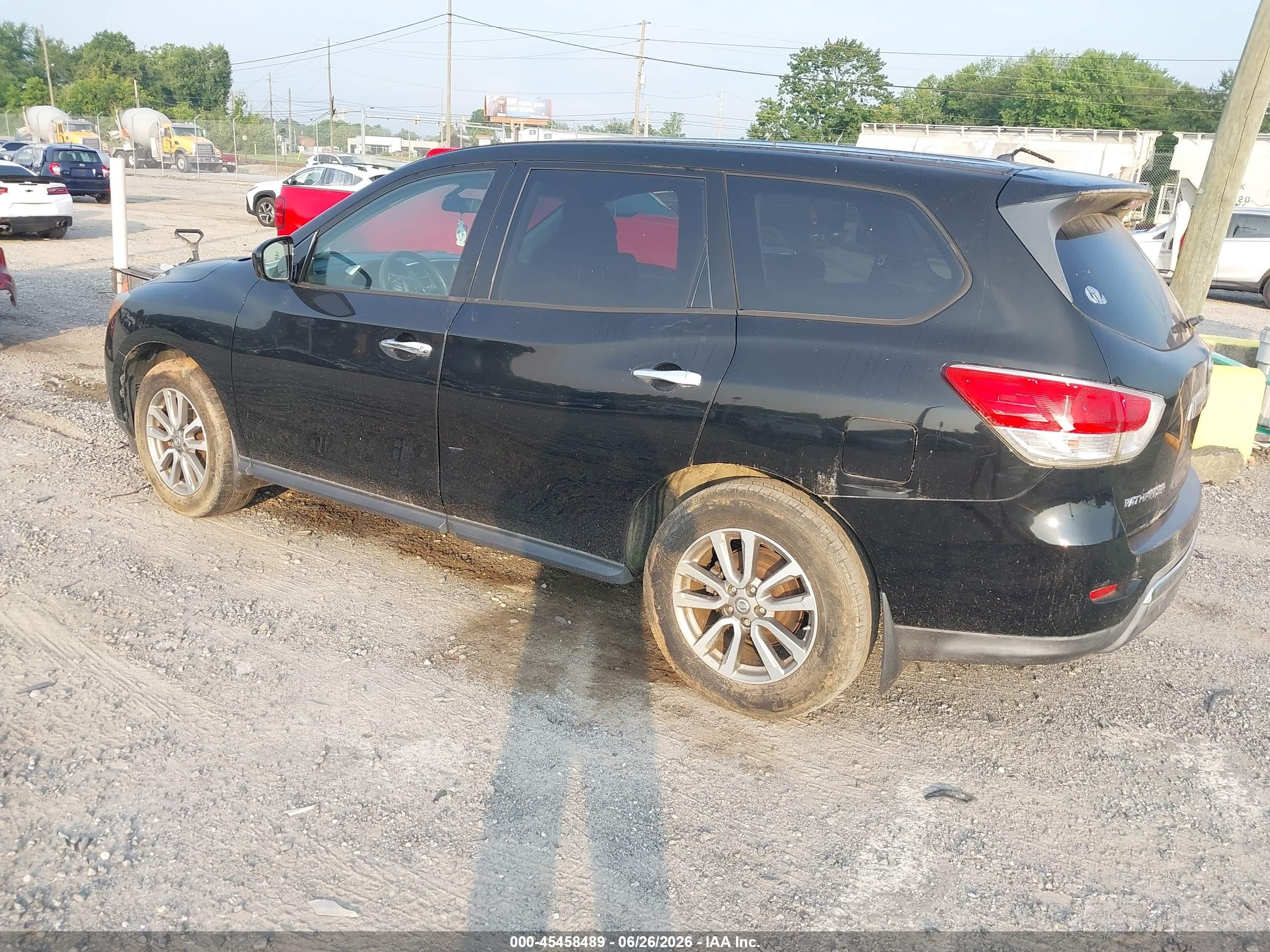 2014 Nissan Pathfinder S Black vin: 5N1AR2MN2EC711535