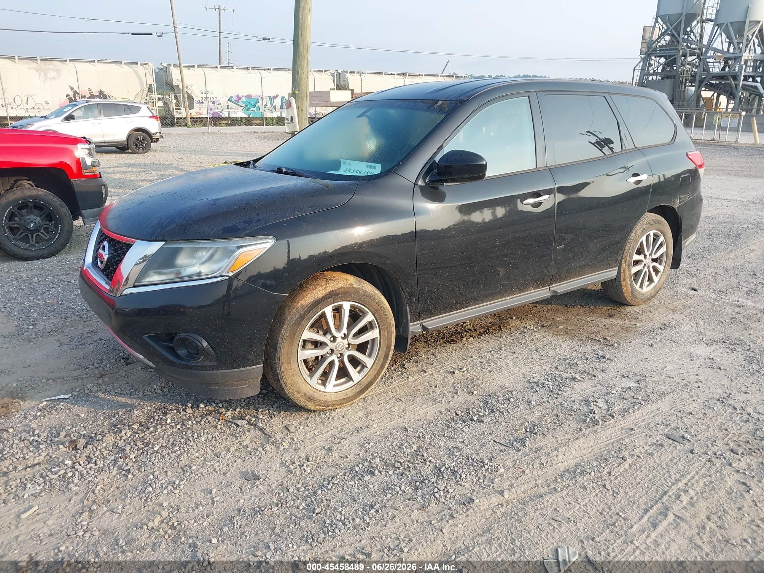 2014 Nissan Pathfinder S Black vin: 5N1AR2MN2EC711535