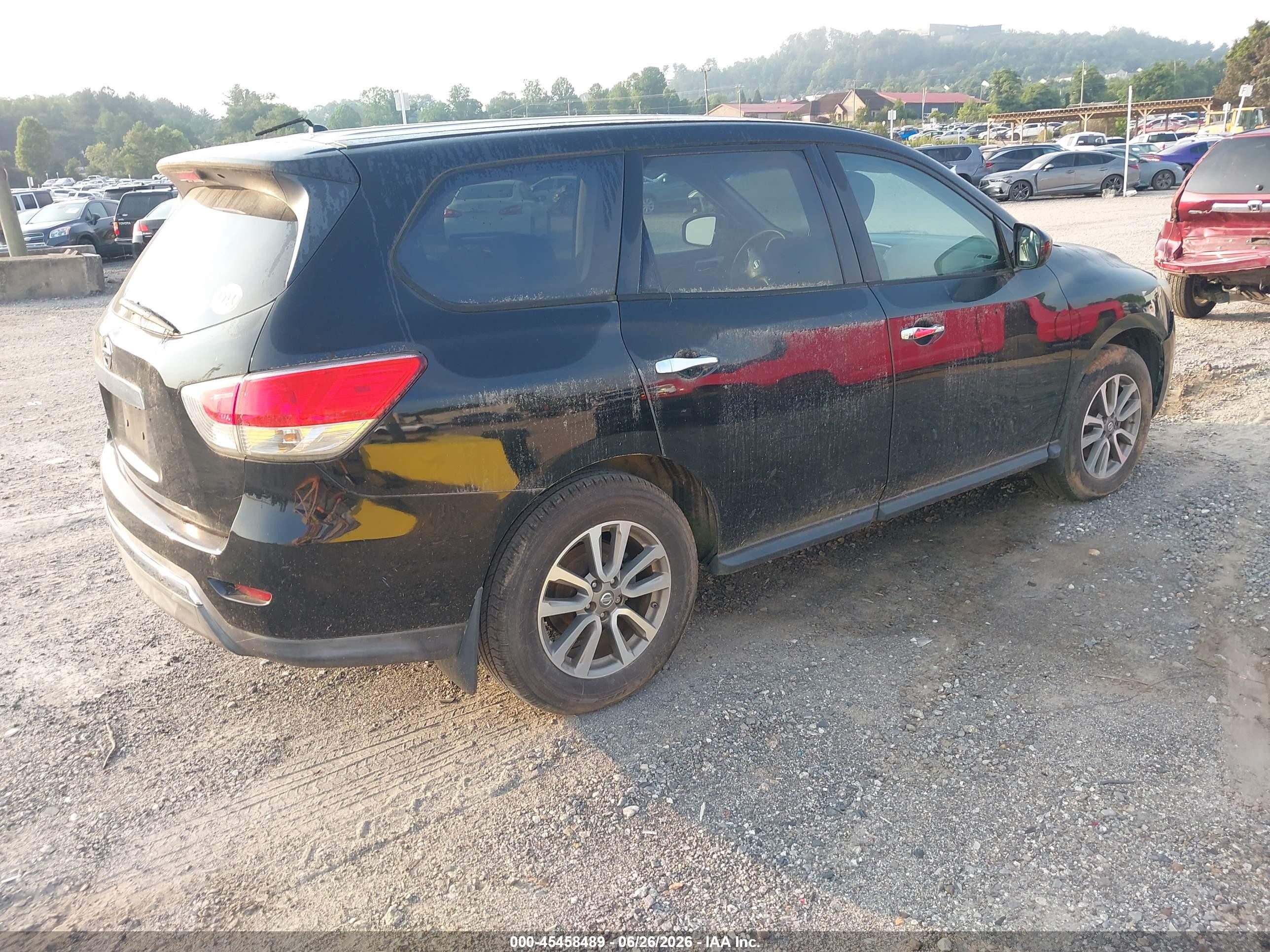2014 Nissan Pathfinder S Black vin: 5N1AR2MN2EC711535