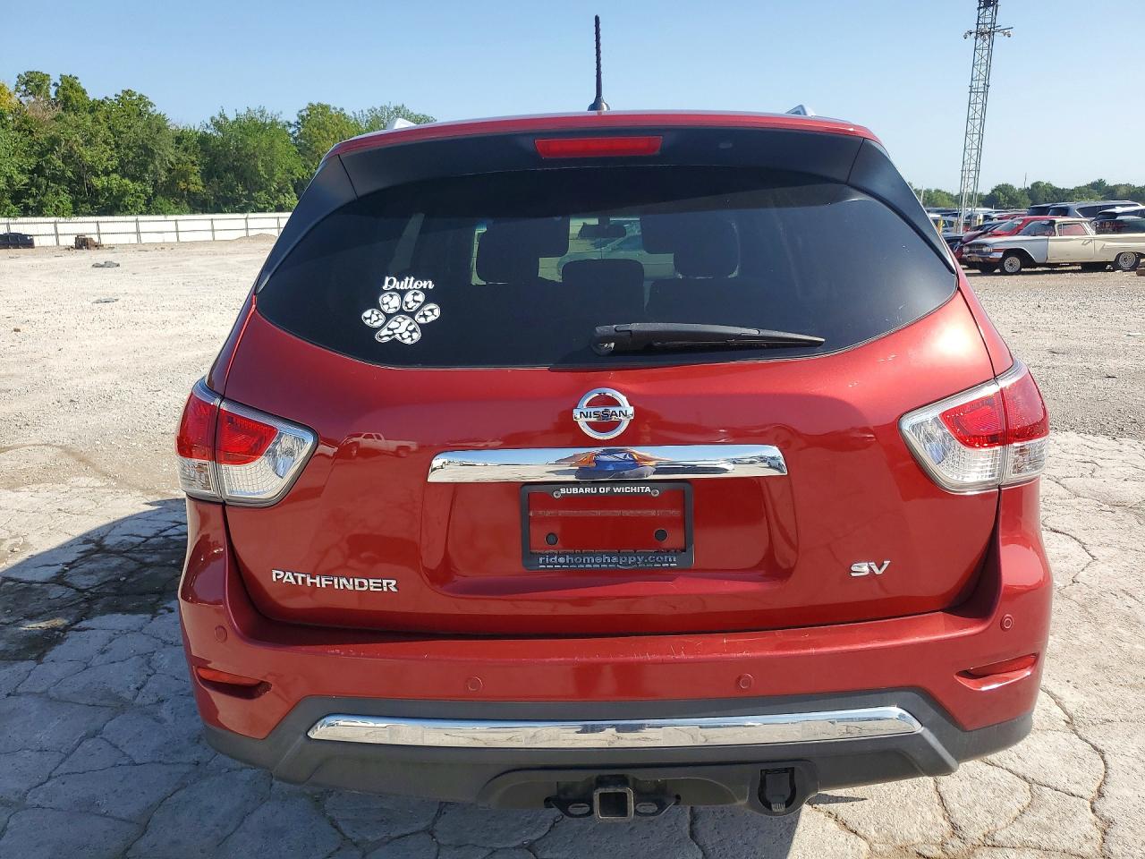 2014 Nissan Pathfinder Sv Red vin: 5N1AR2MN2EC711809