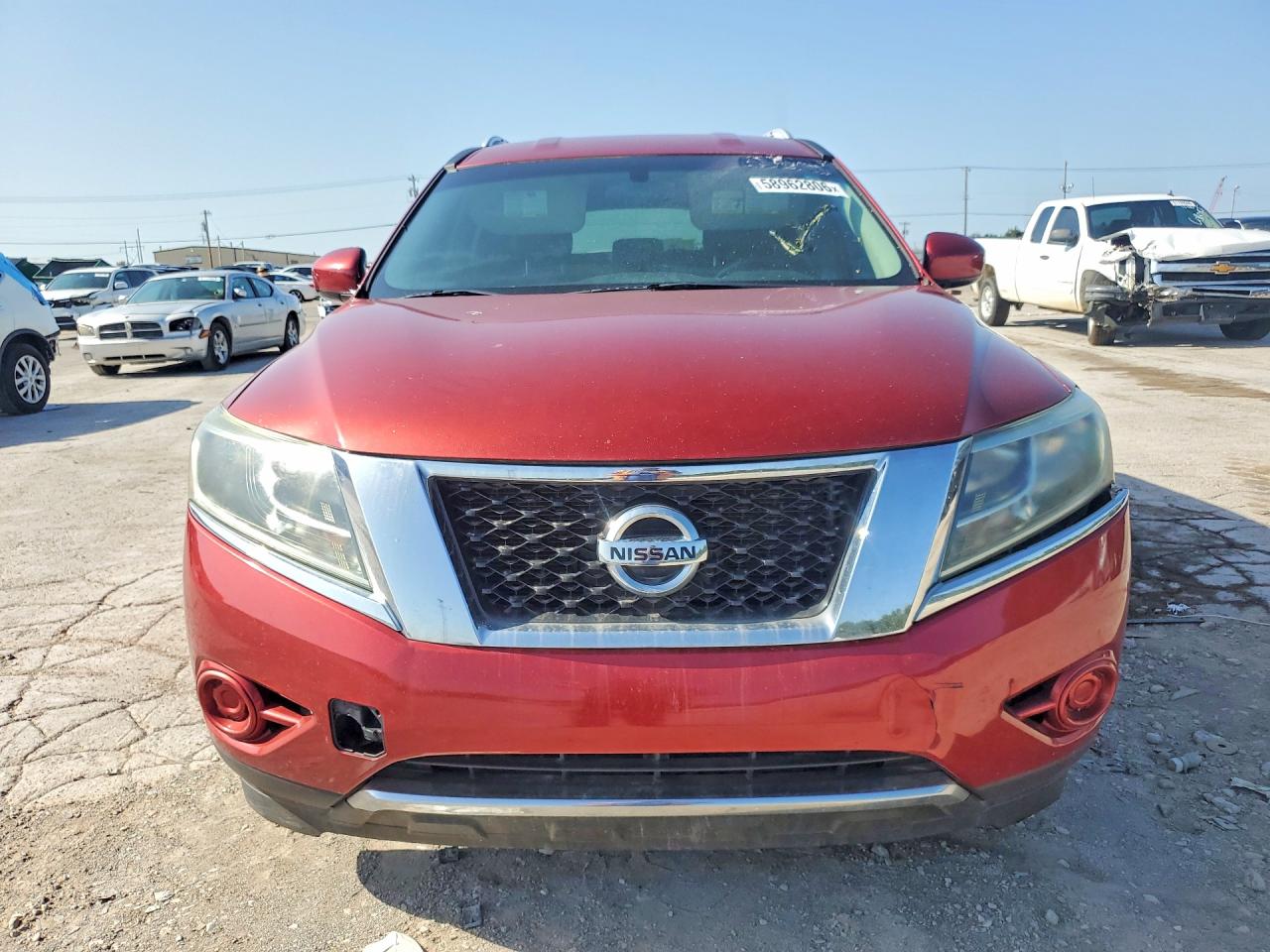 2014 Nissan Pathfinder Sv Red vin: 5N1AR2MN2EC711809