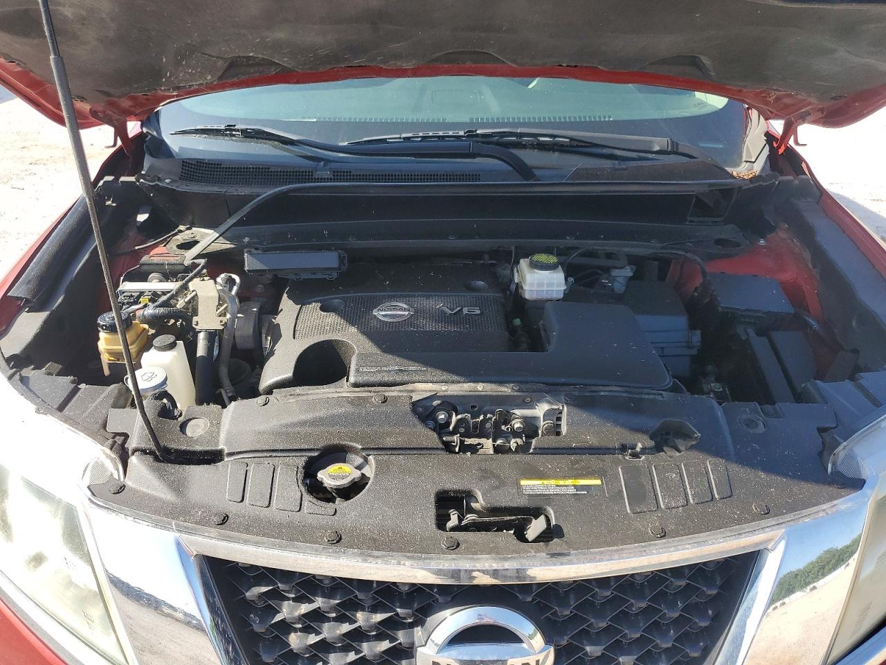 2014 Nissan Pathfinder Sv Red vin: 5N1AR2MN2EC711809