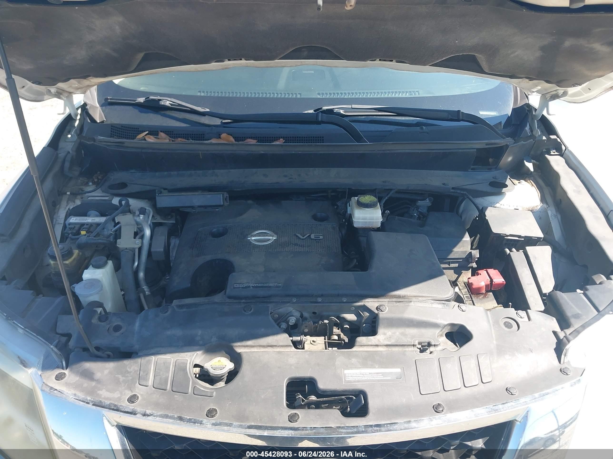 2014 Nissan Pathfinder Platinum White vin: 5N1AR2MN2EC716573