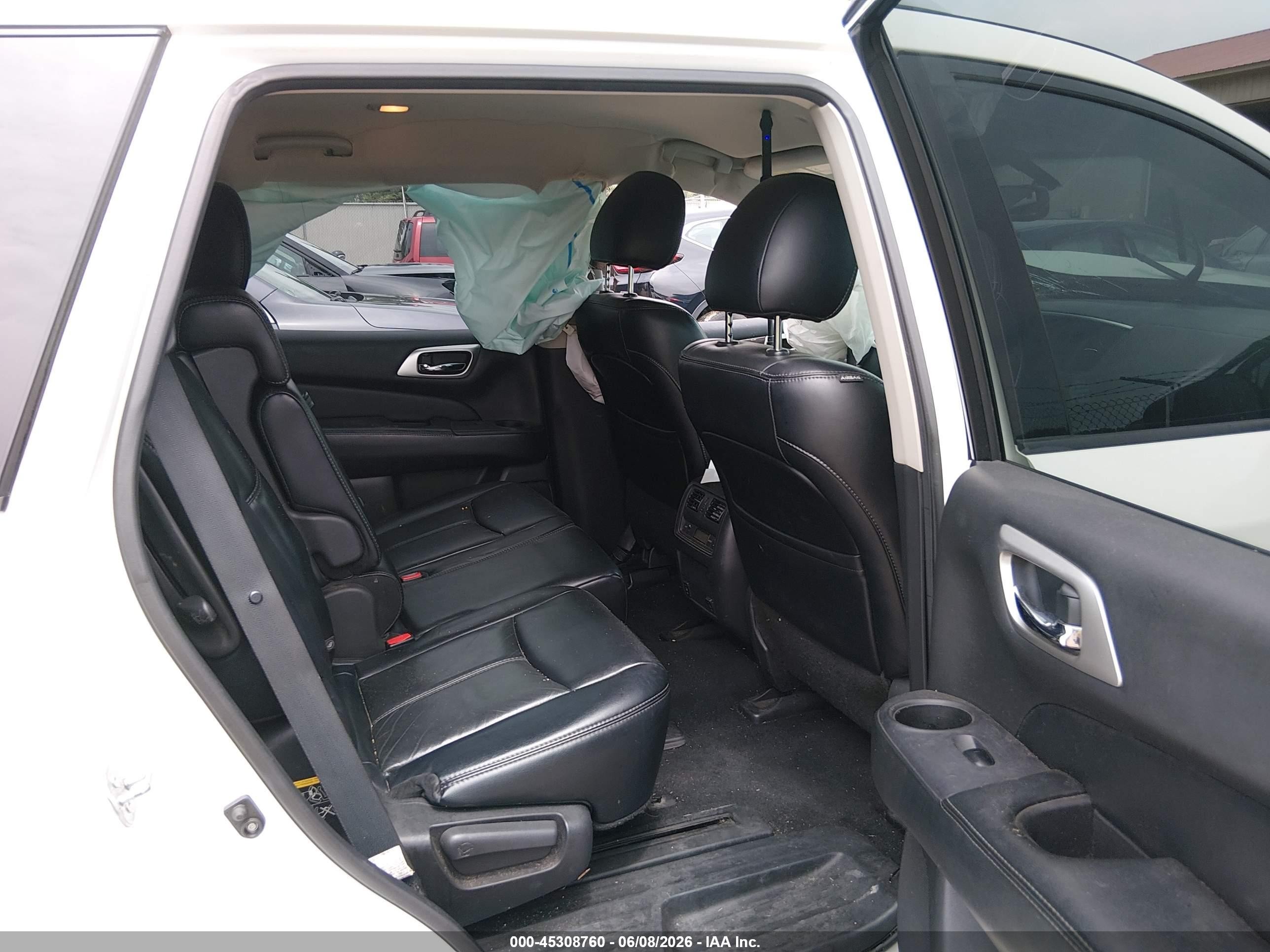 2014 Nissan Pathfinder Sl White vin: 5N1AR2MN2EC725872