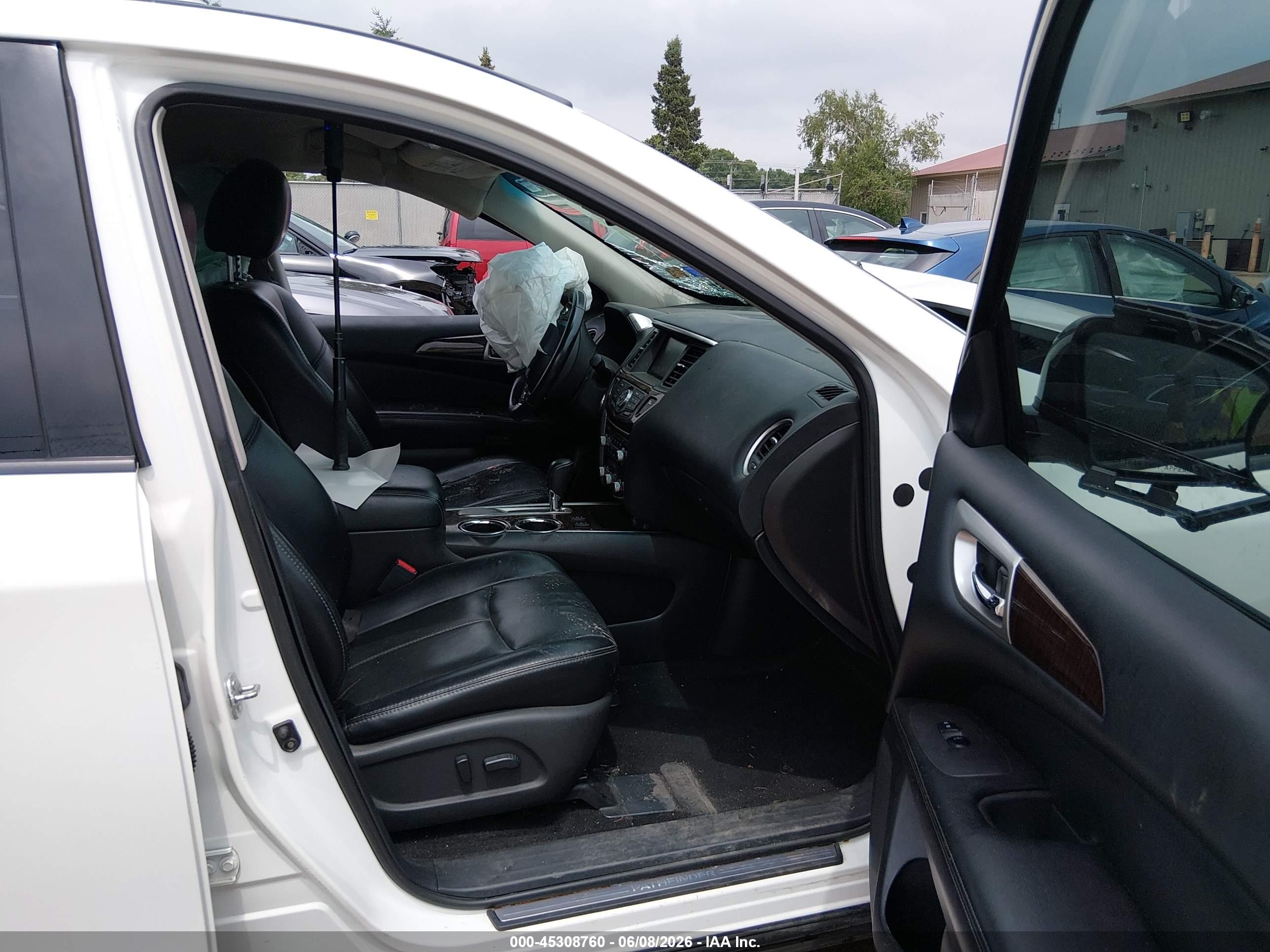 2014 Nissan Pathfinder Sl White vin: 5N1AR2MN2EC725872