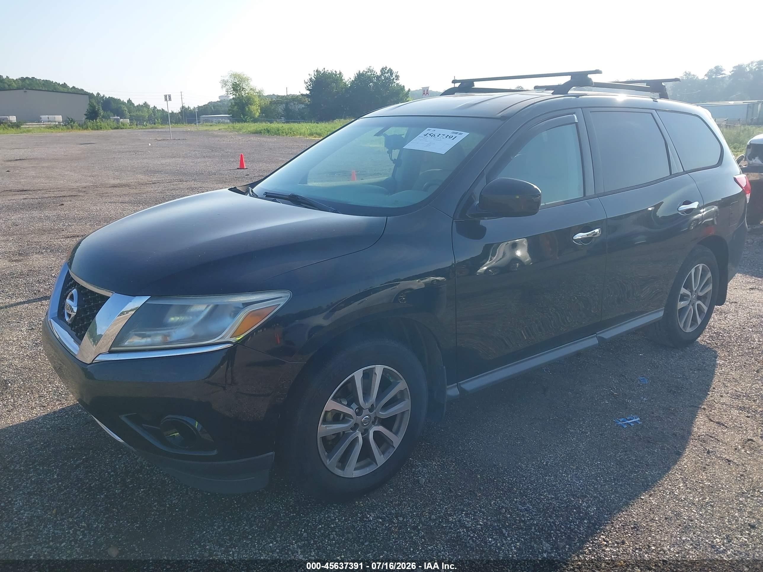 2014 Nissan Pathfinder S Black vin: 5N1AR2MN2EC733888