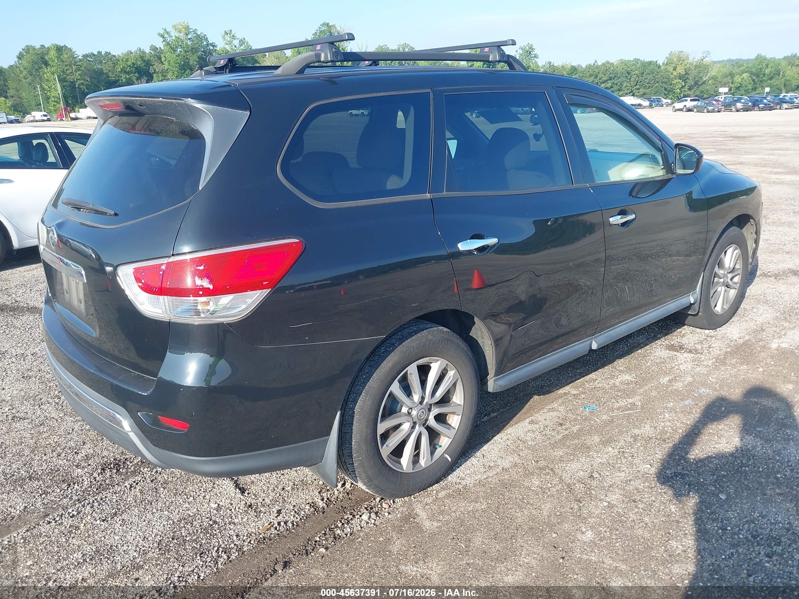 2014 Nissan Pathfinder S Black vin: 5N1AR2MN2EC733888