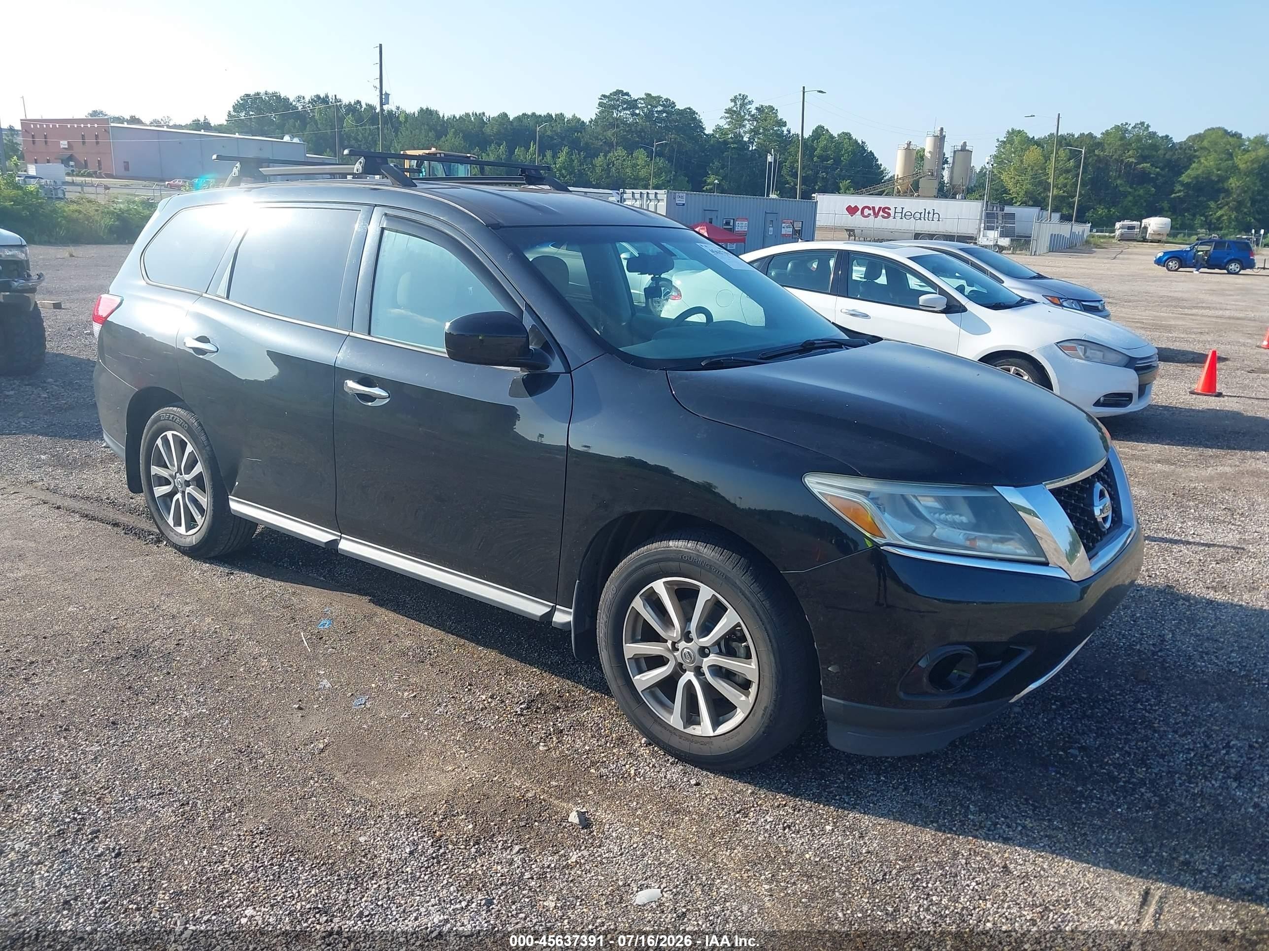 2014 Nissan Pathfinder S Black vin: 5N1AR2MN2EC733888