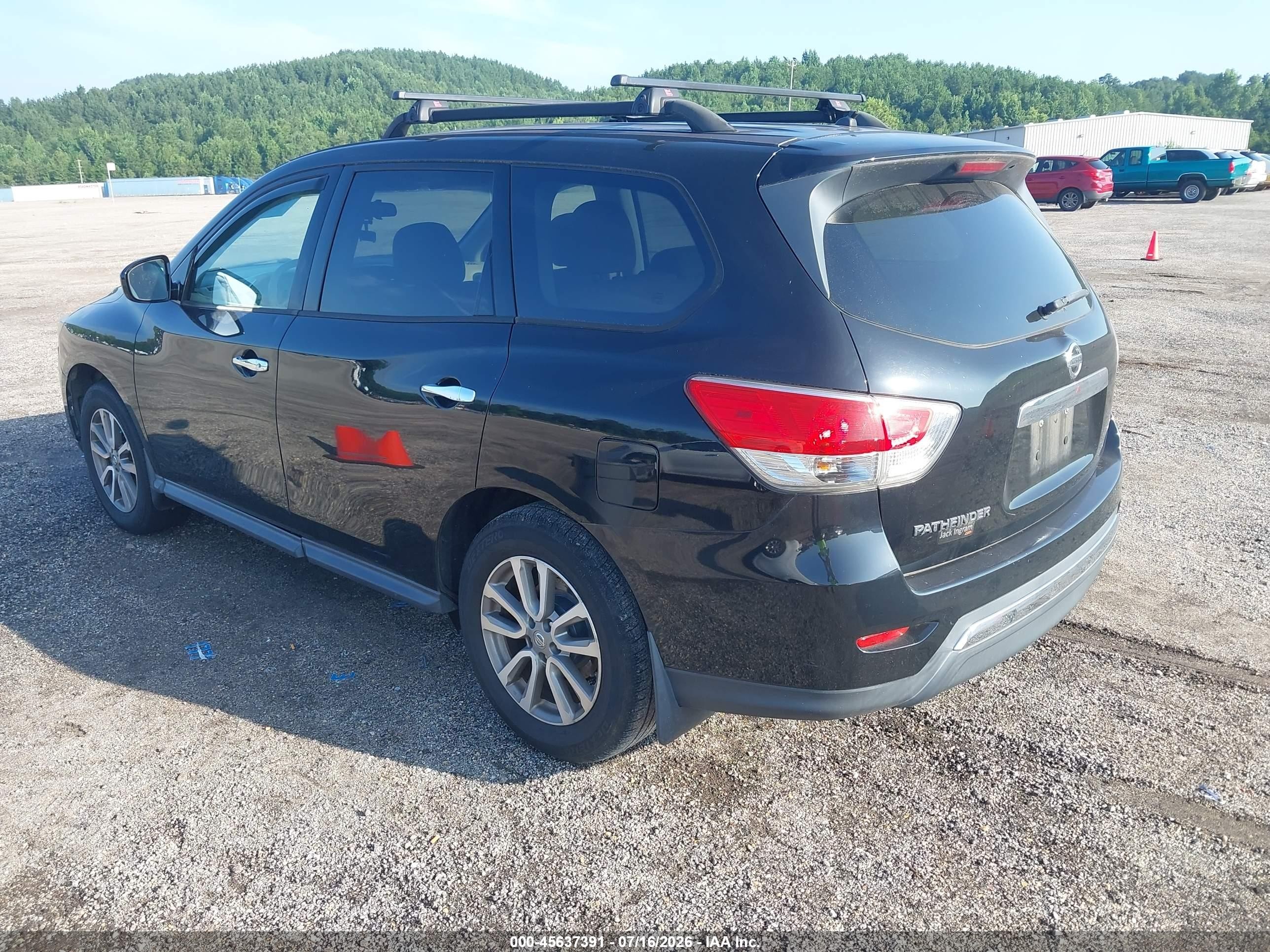 2014 Nissan Pathfinder S Black vin: 5N1AR2MN2EC733888