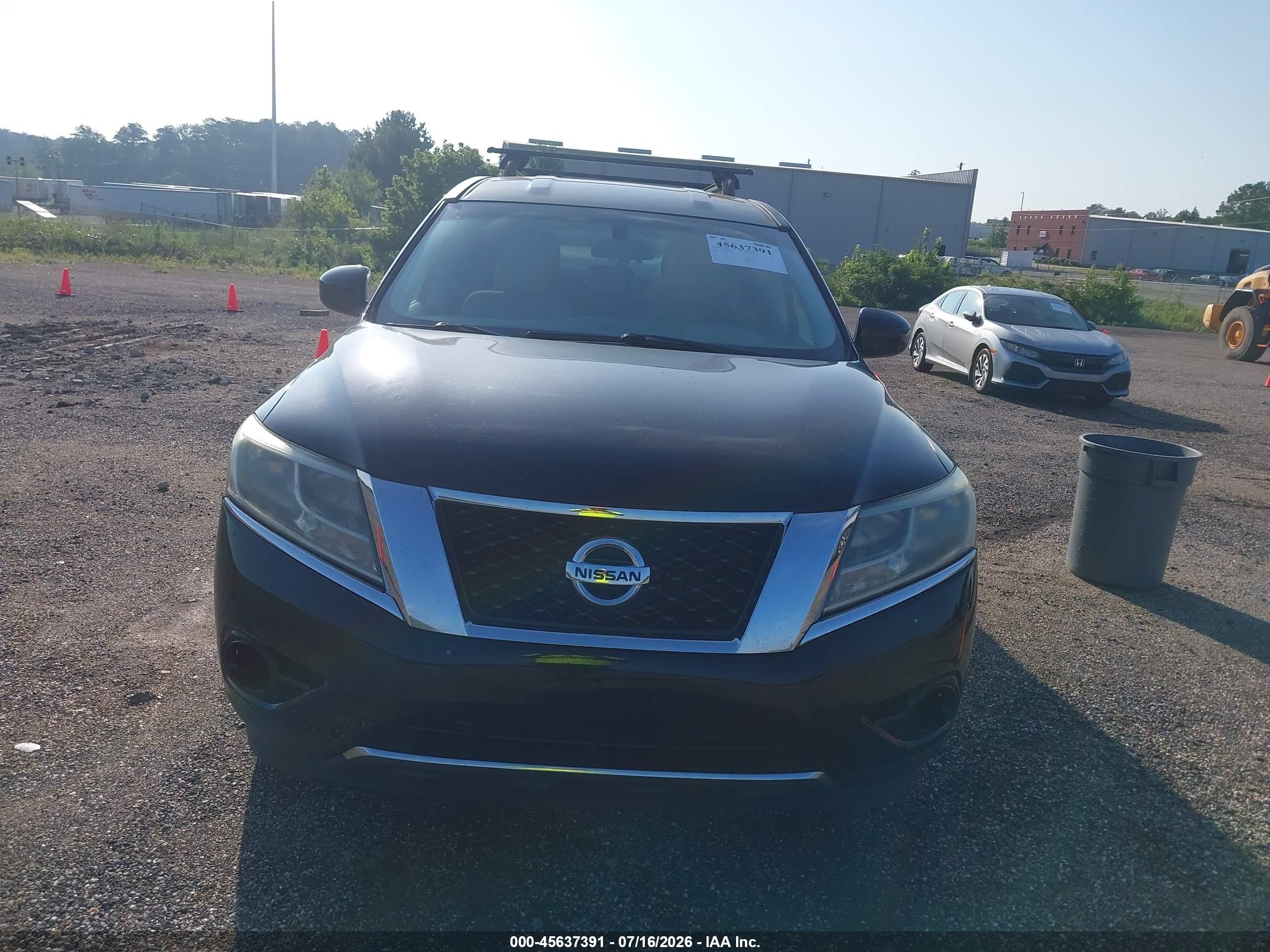 2014 Nissan Pathfinder S Black vin: 5N1AR2MN2EC733888