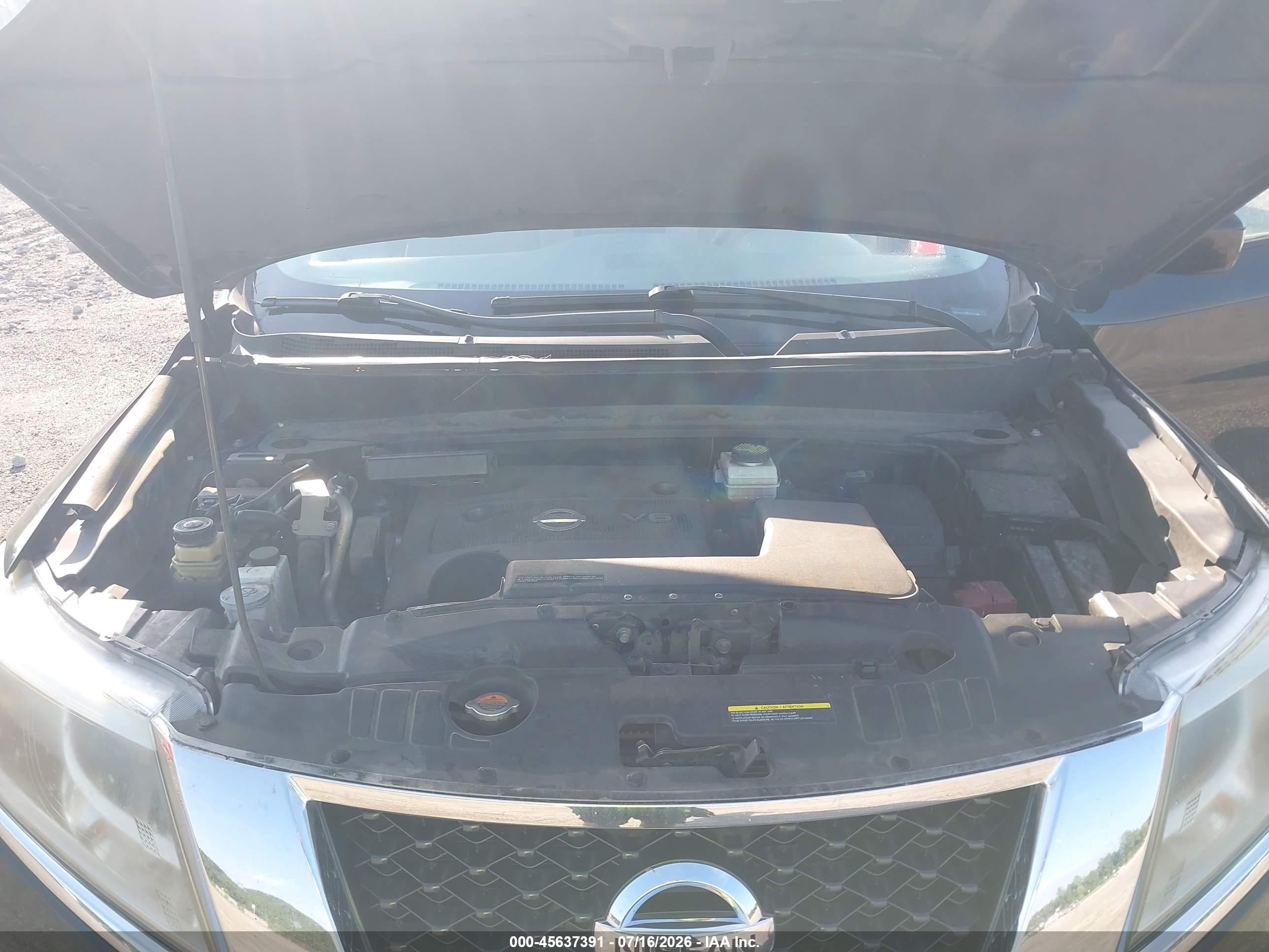 2014 Nissan Pathfinder S Black vin: 5N1AR2MN2EC733888