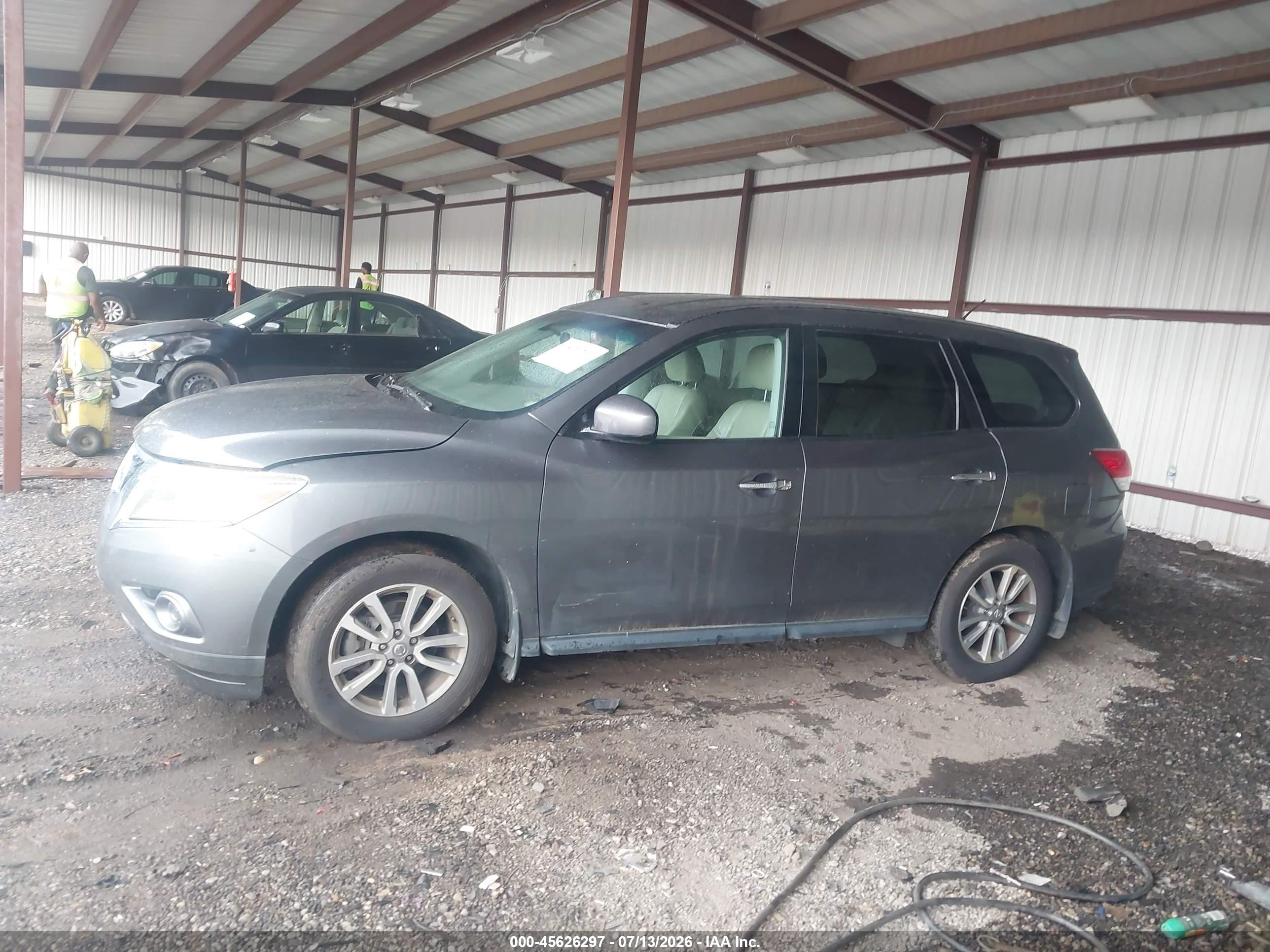 2015 Nissan Pathfinder S Green vin: 5N1AR2MN2FC601702